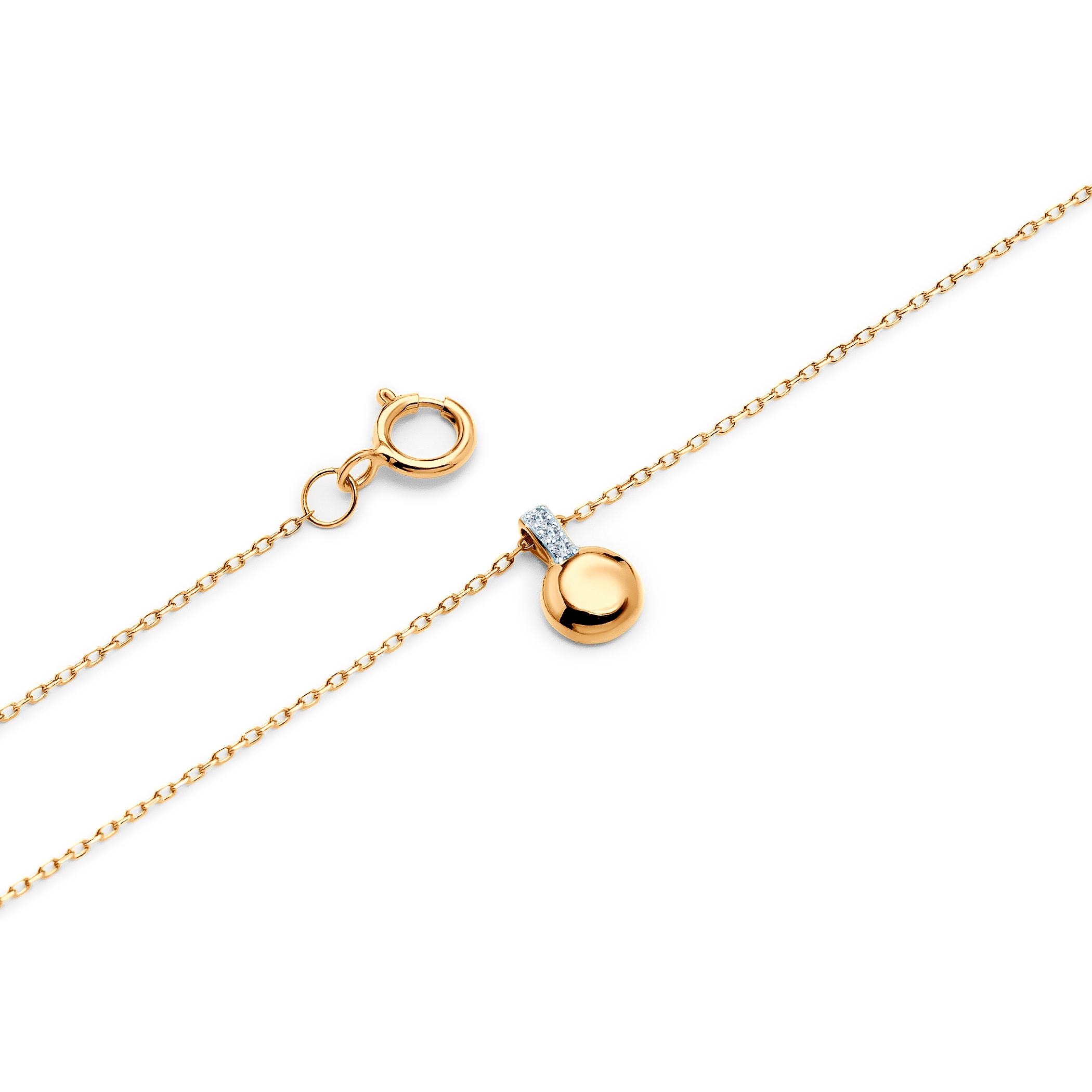 SAVICKI necklace: gold, diamonds - 3