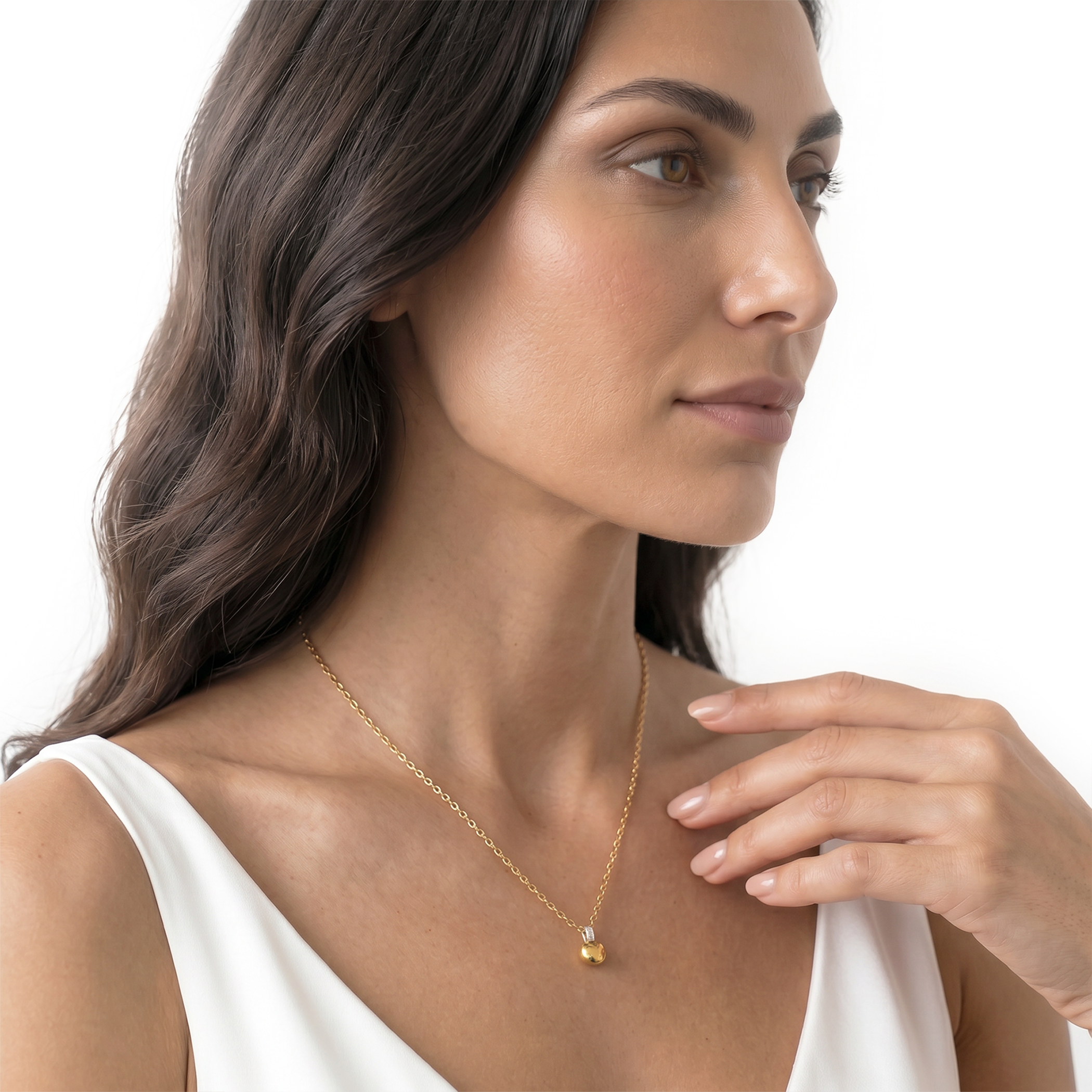 SAVICKI necklace: gold, diamonds - 6