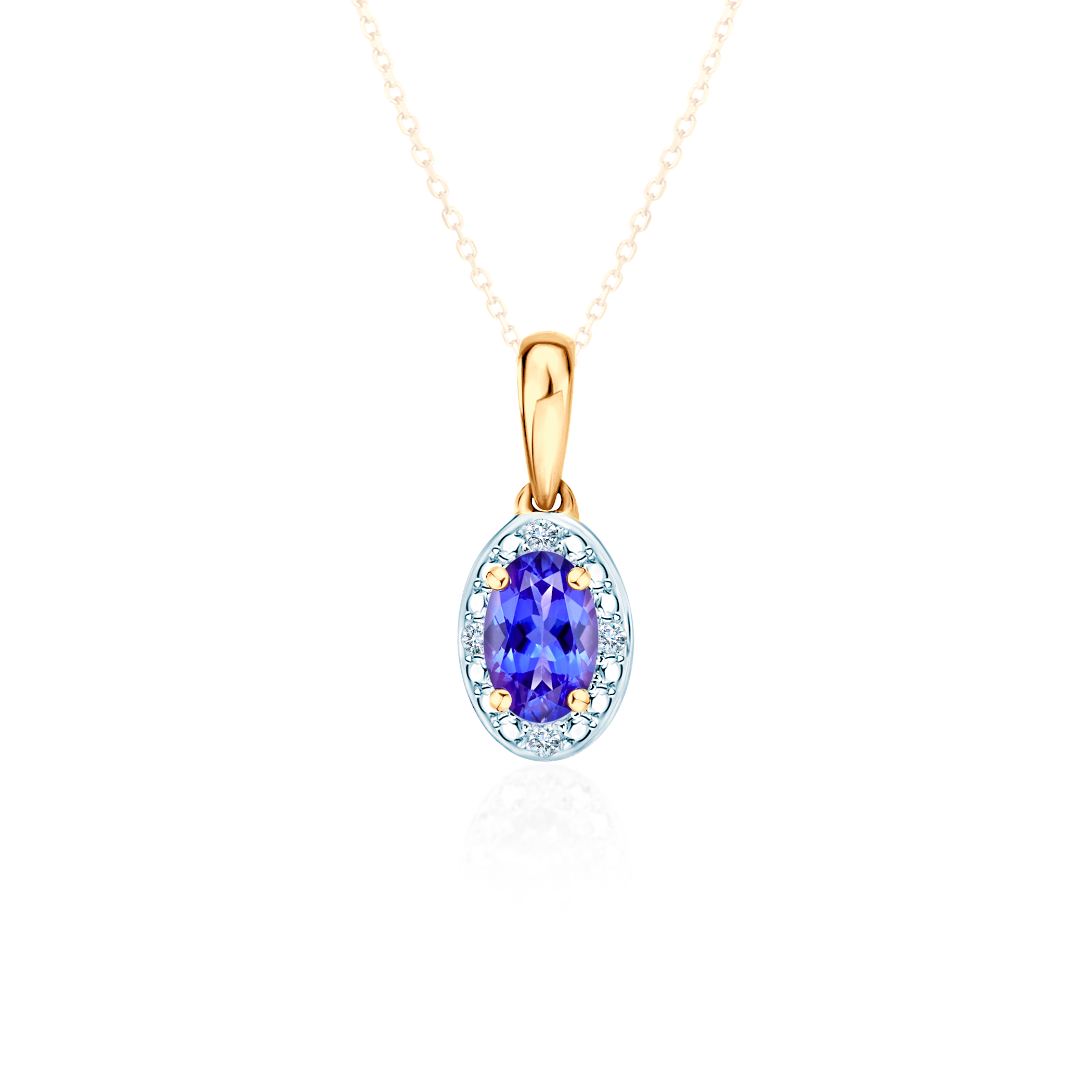 SAVICKI pendant: gold, diamonds, tanzanite