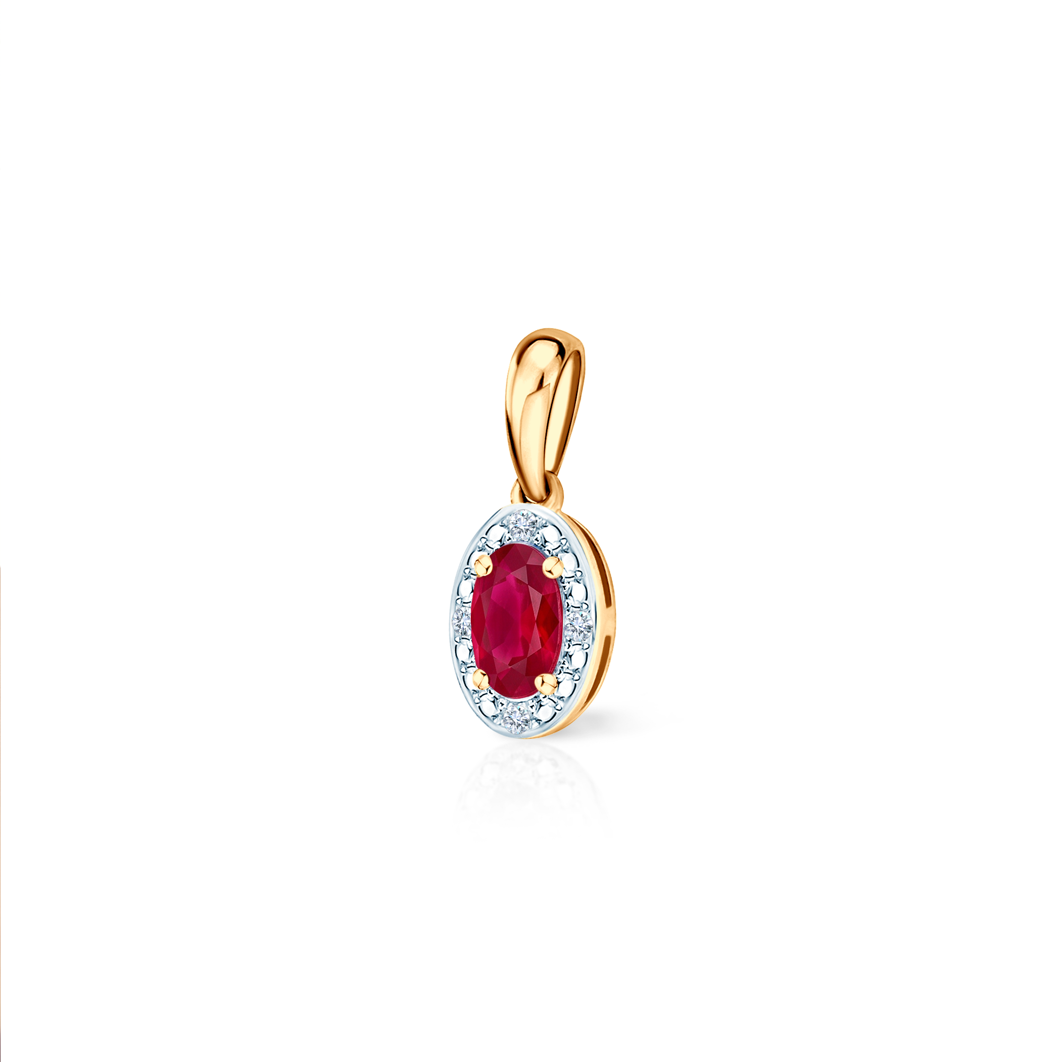 SAVICKI pendant: two-tone gold, rubies, diamonds - 3