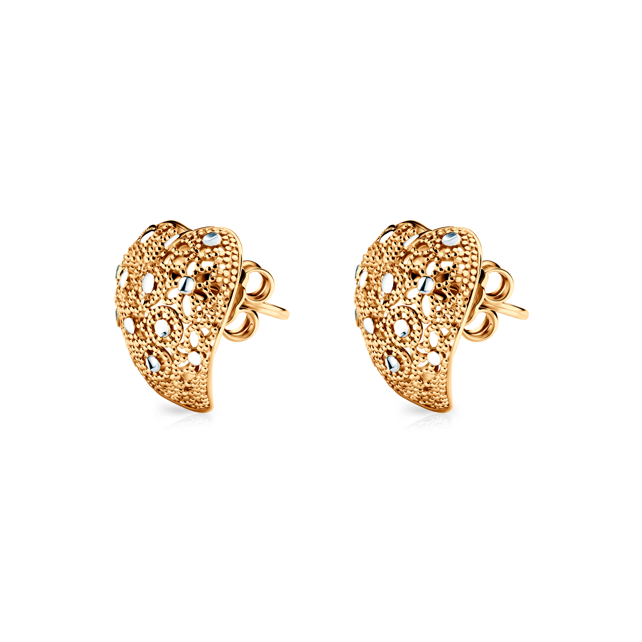 SAVICKI heart earrings: gold-plated silver - 4