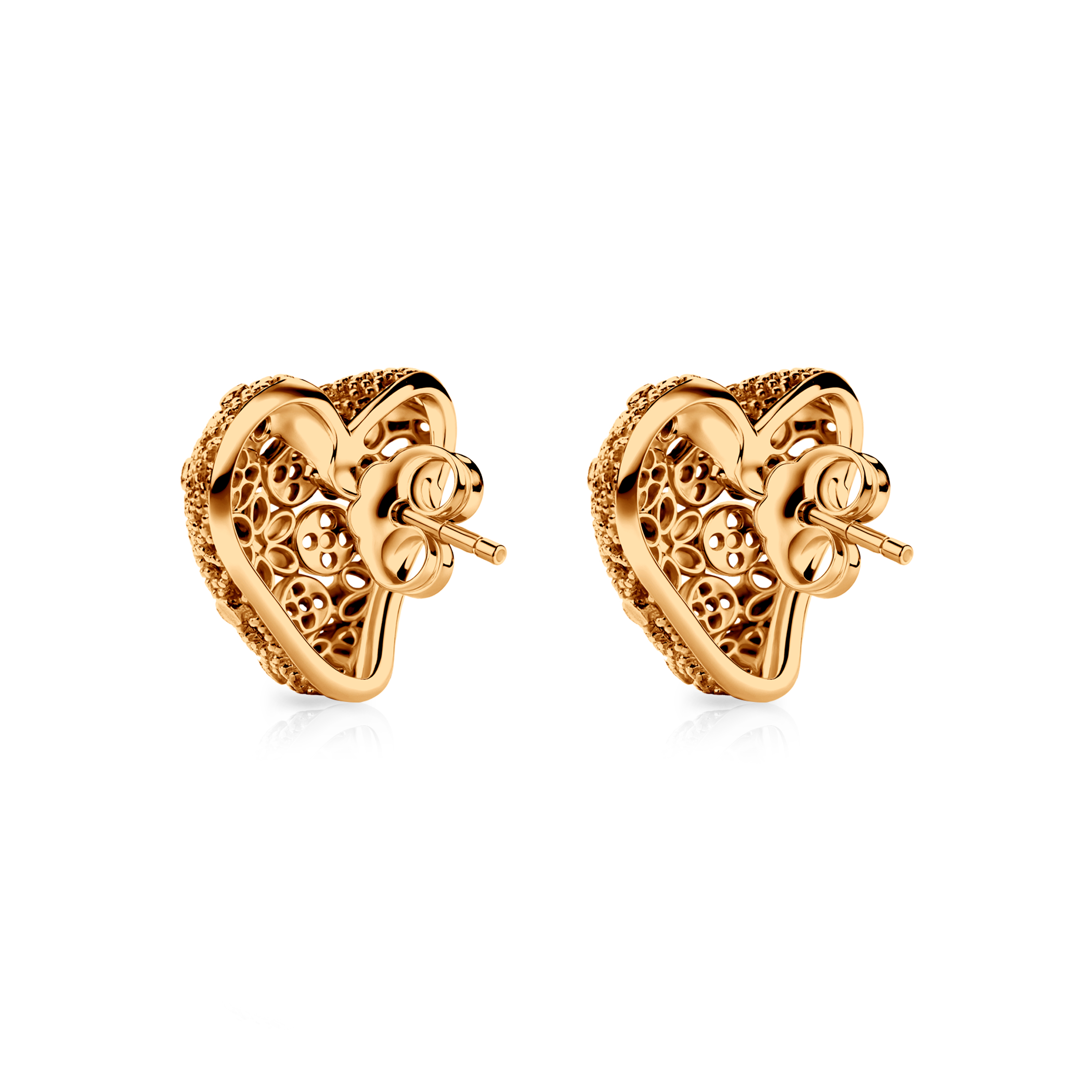 SAVICKI heart earrings: gold-plated silver - 6