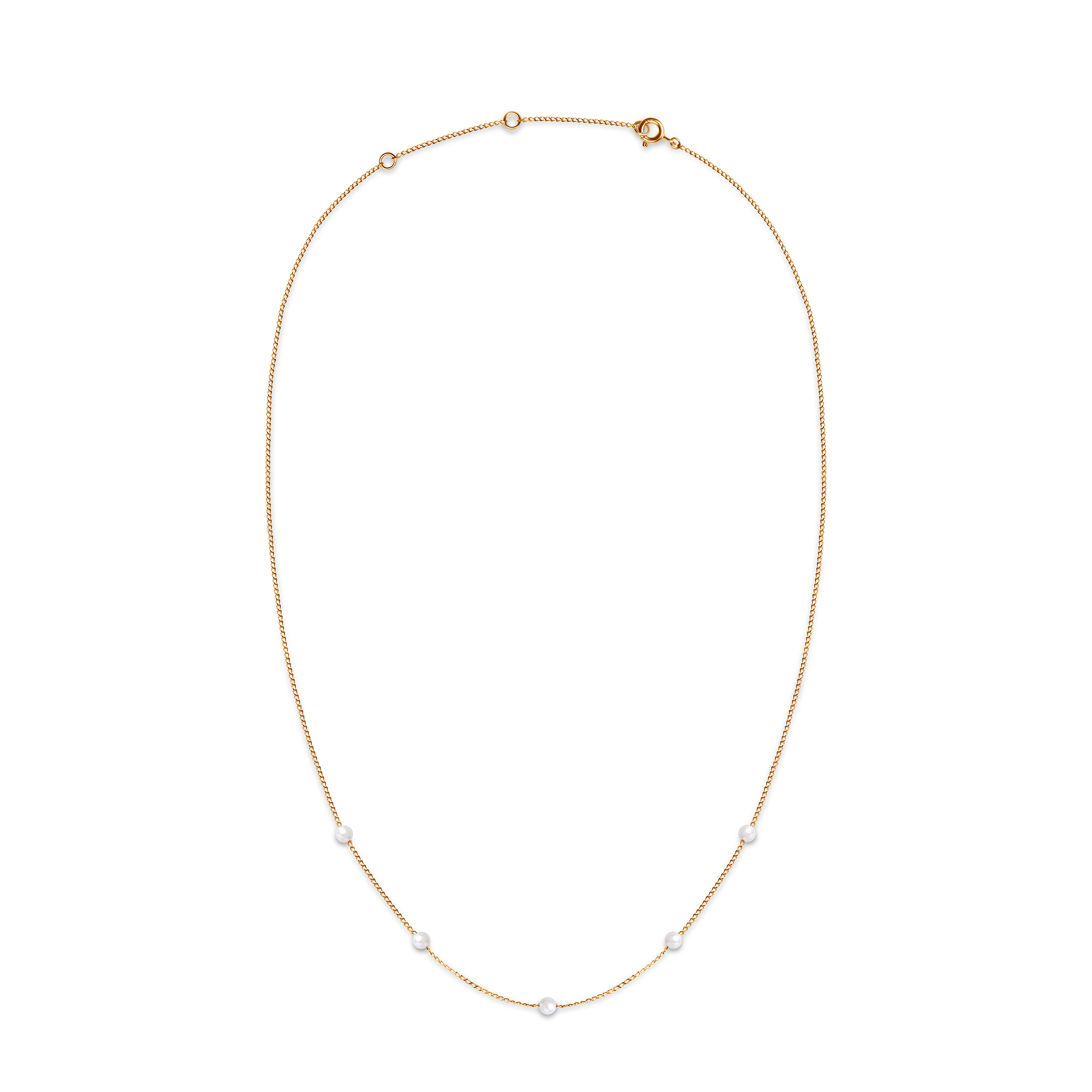 14K gold necklace 45 cm - 6