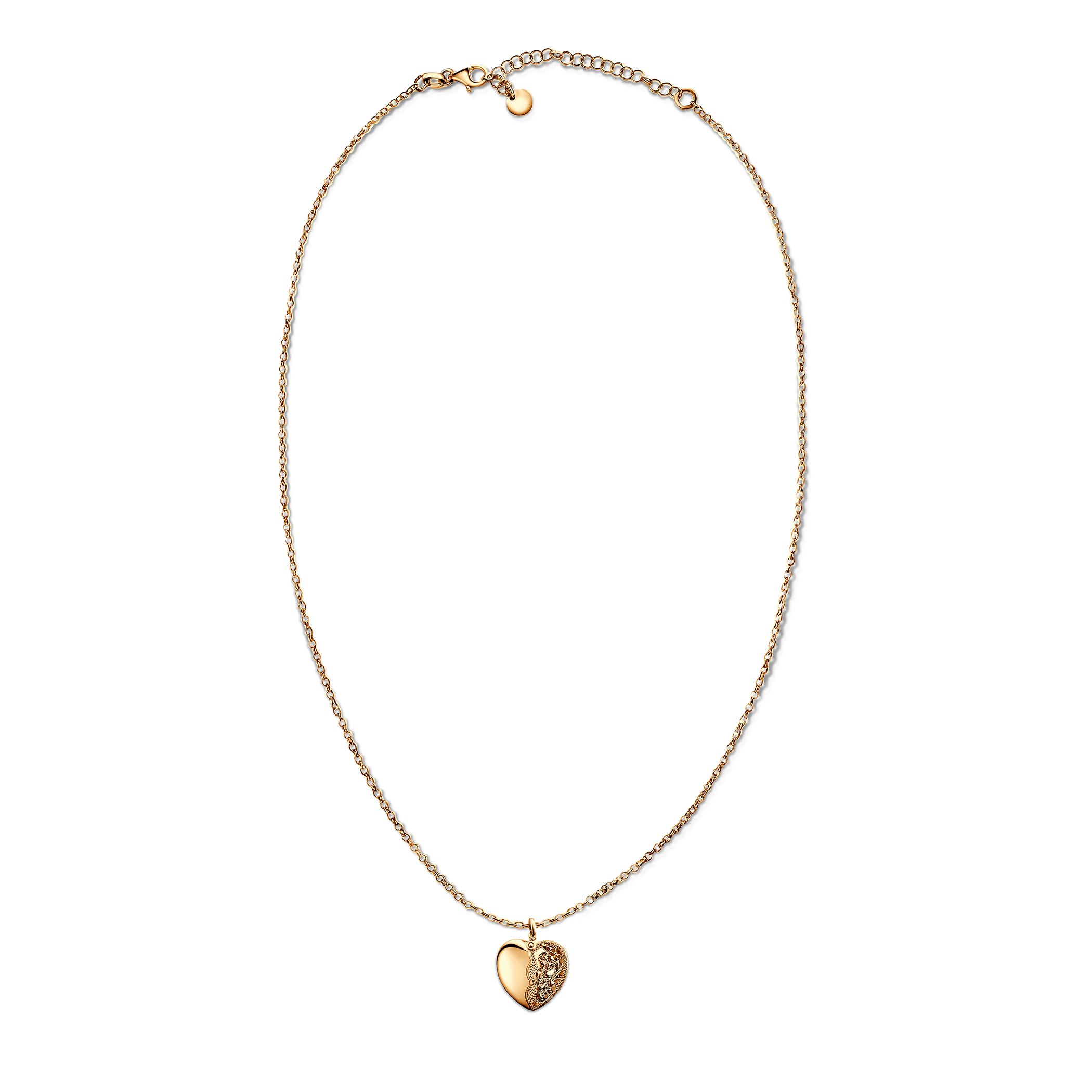 Silver gold-plated necklace 55 cm - 4