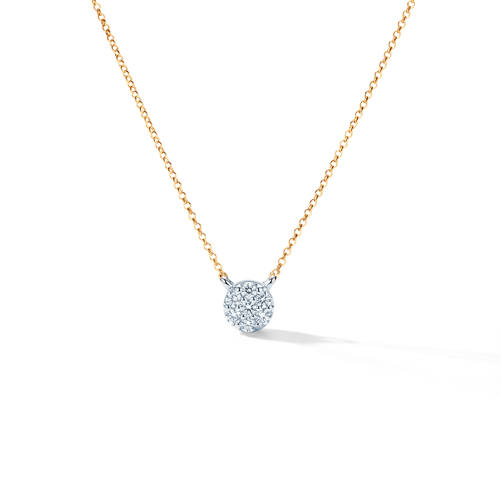 Necklace Savicki: gold, diamonds - 4
