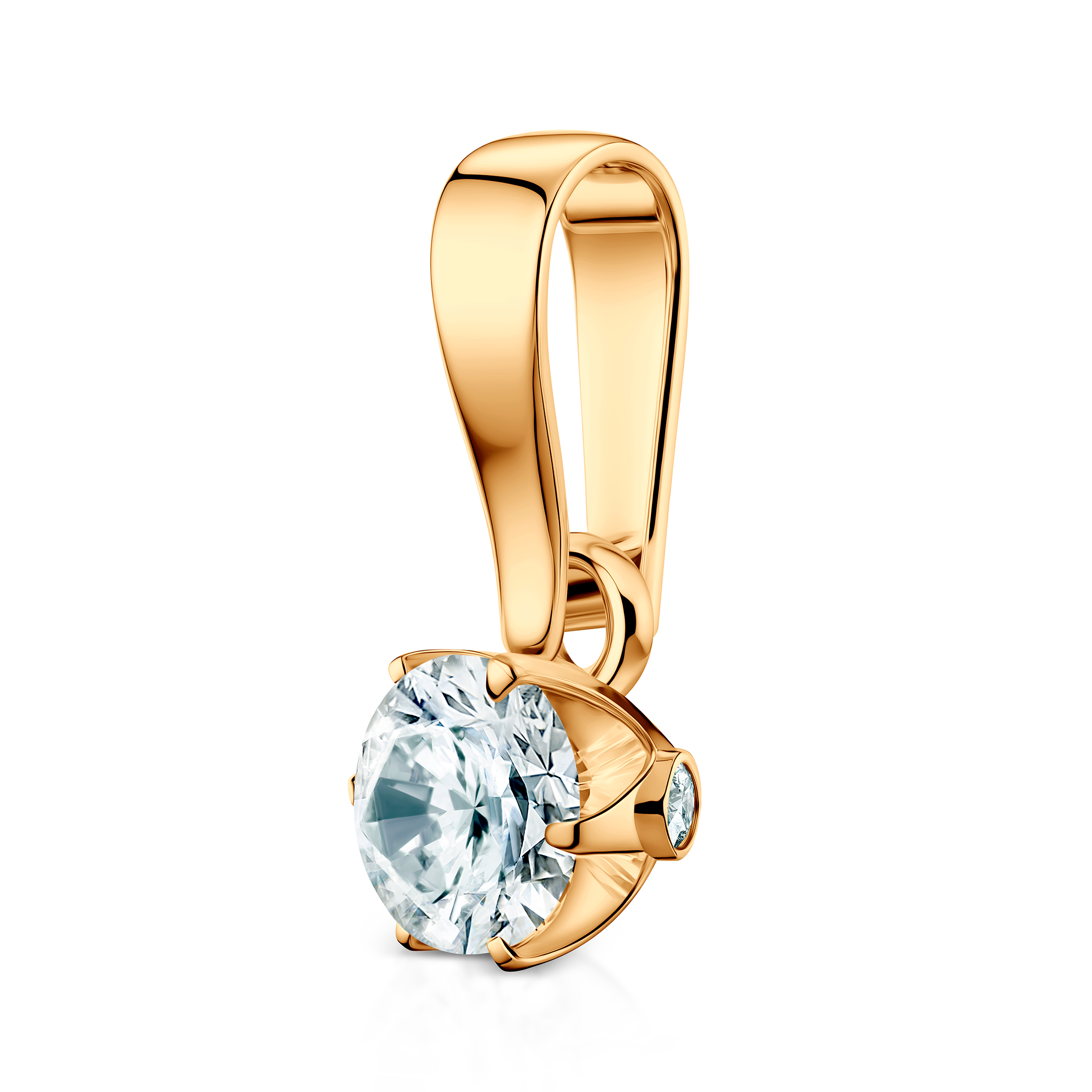 The Journey pendant: yellow gold, diamond - 4