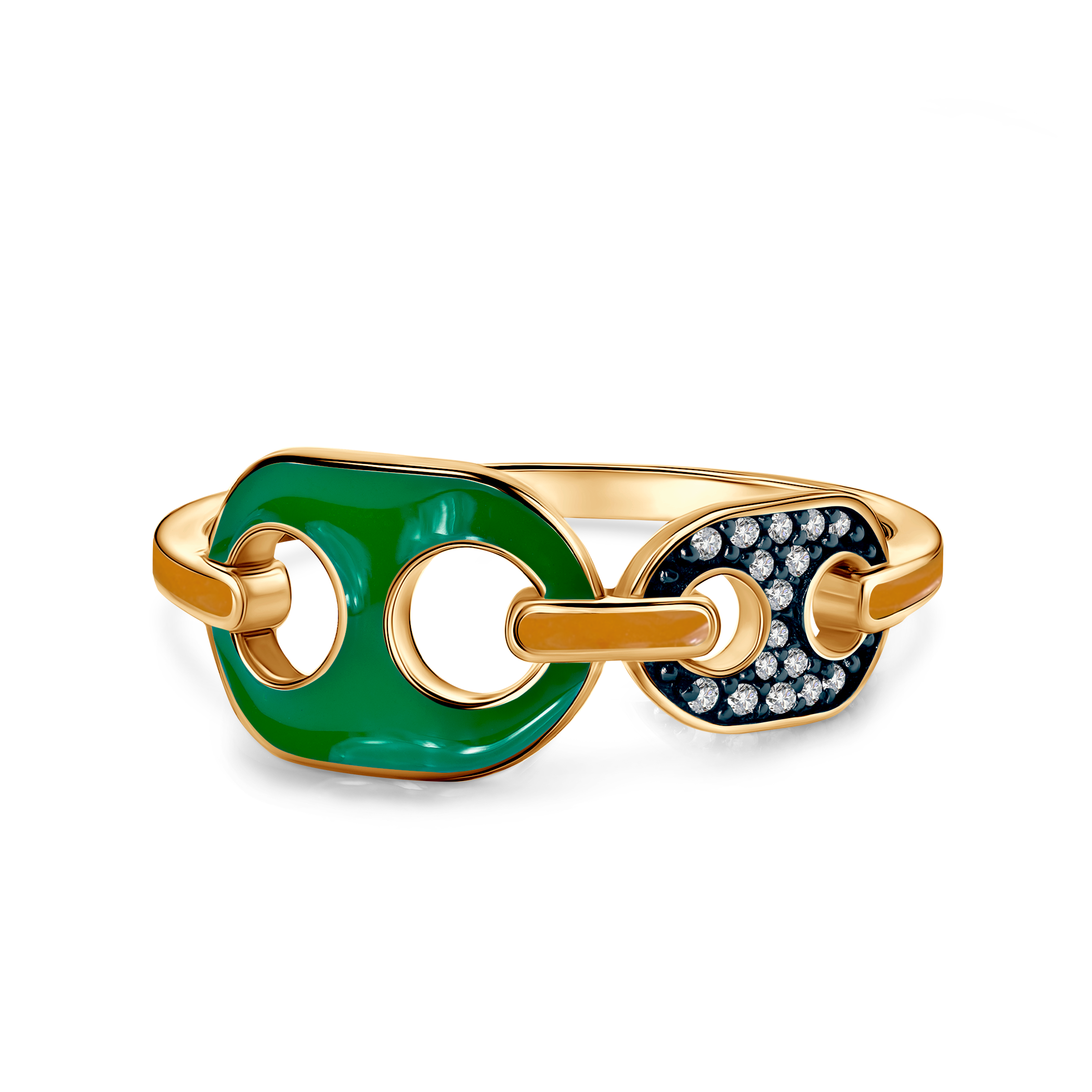 Prismé Ring Silber vergoldet