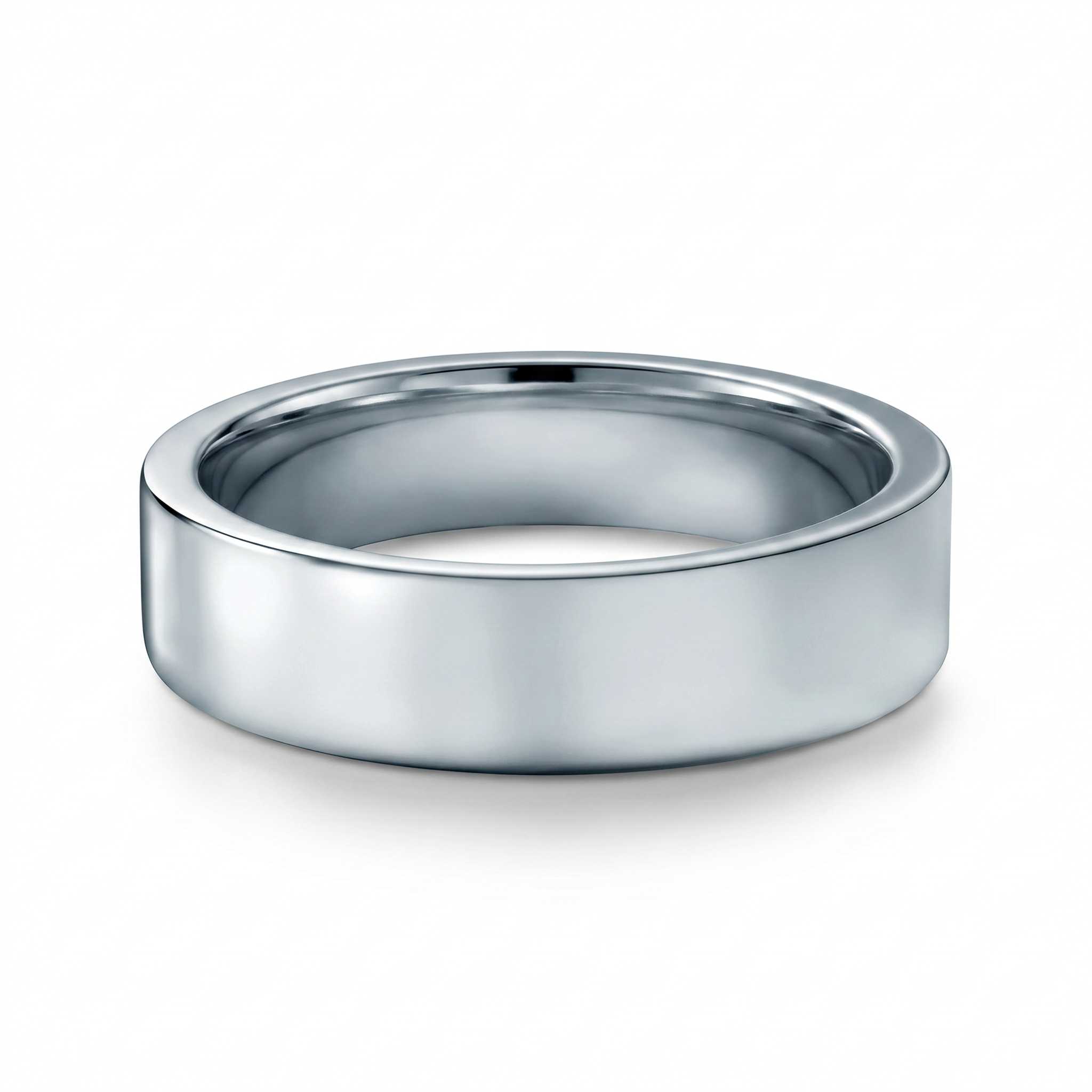 Trauringe: Titan, flach, 6 mm