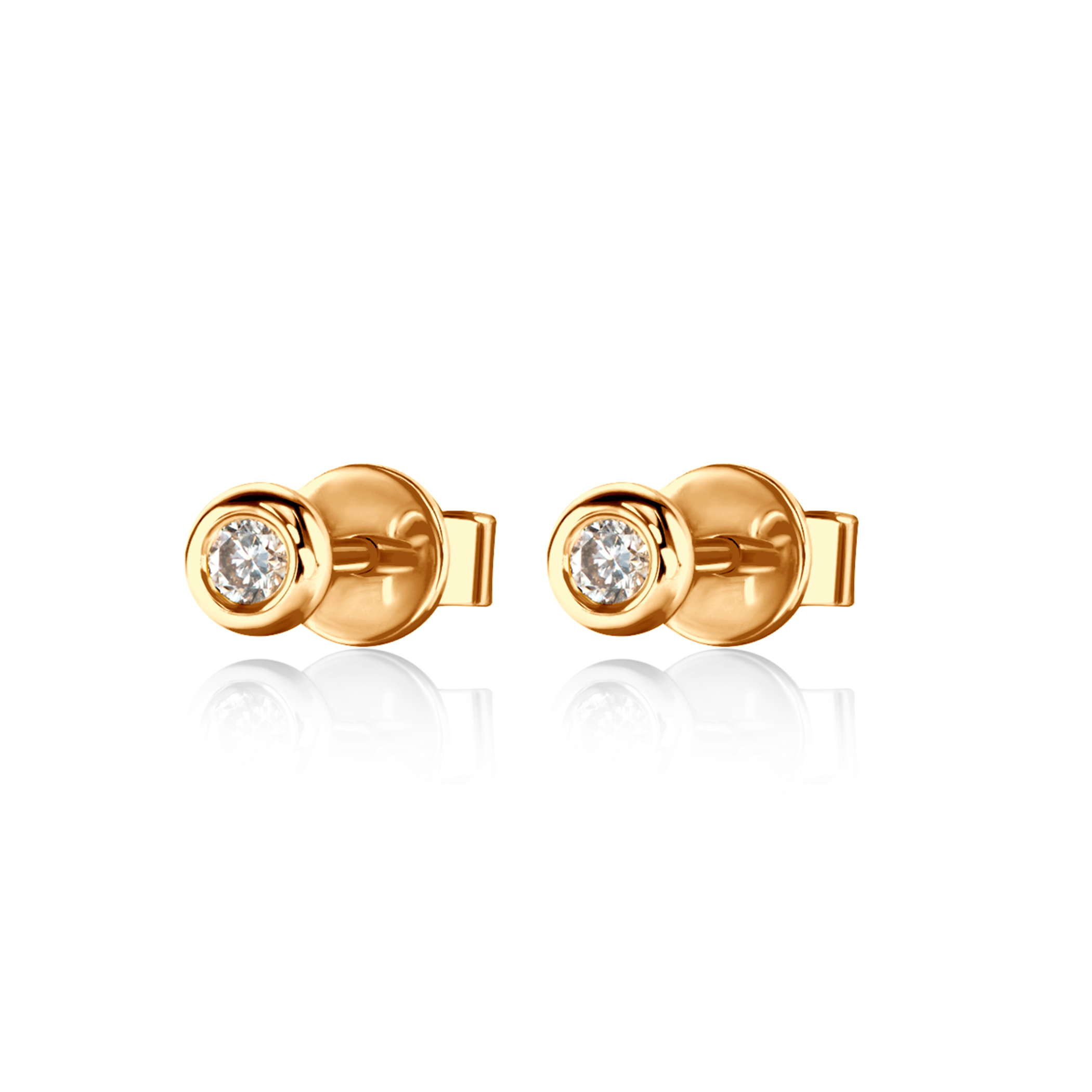 SAVICKI earrings: gold, diamonds - 4