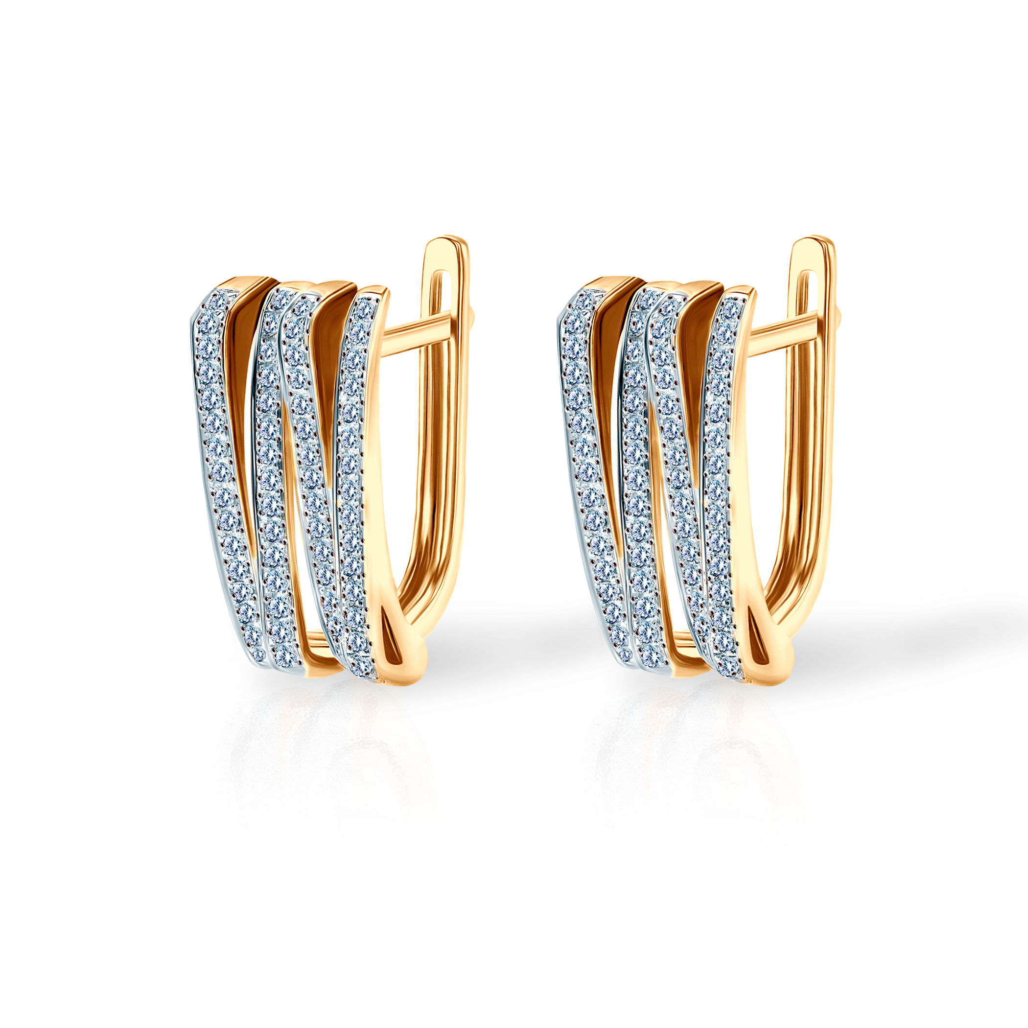 SAVICKI Earrings: gold, diamonds - 4