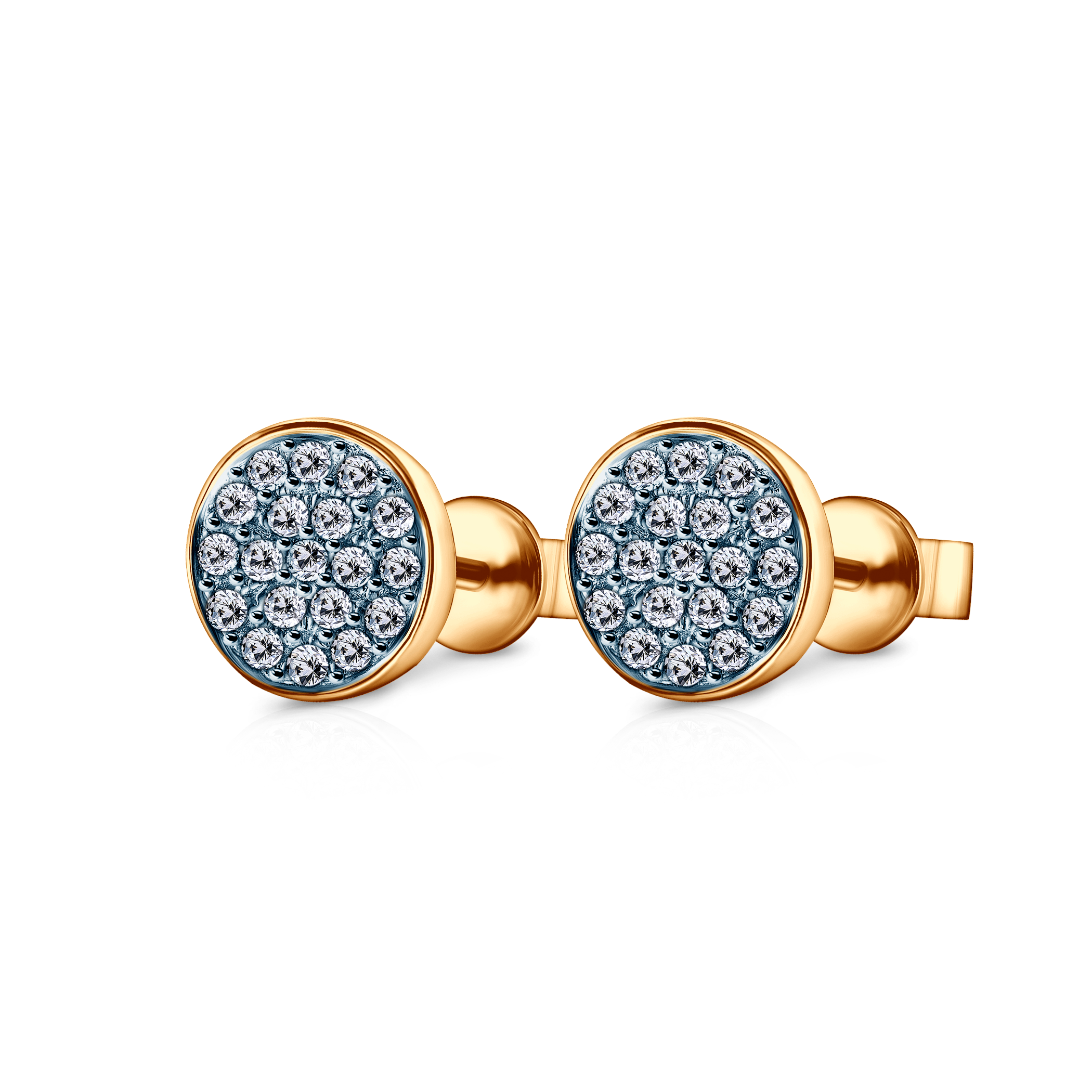 SAVICKI earrings: gold, diamonds - 4