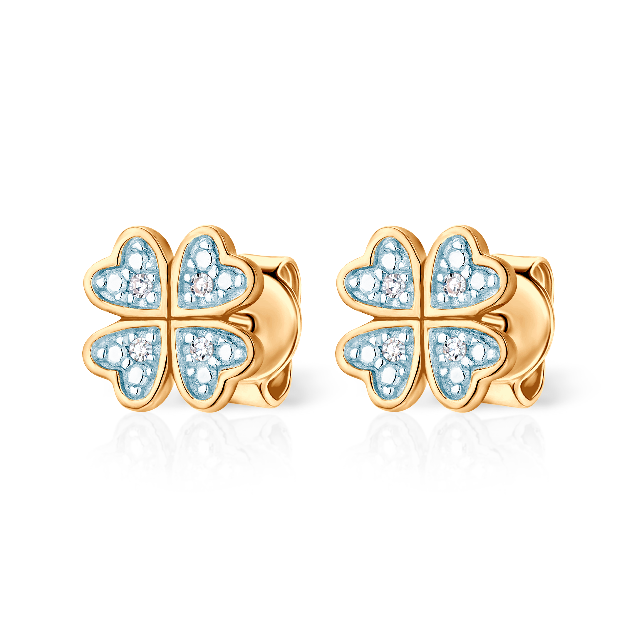 Earrings Savicki: gold, diamonds - 4