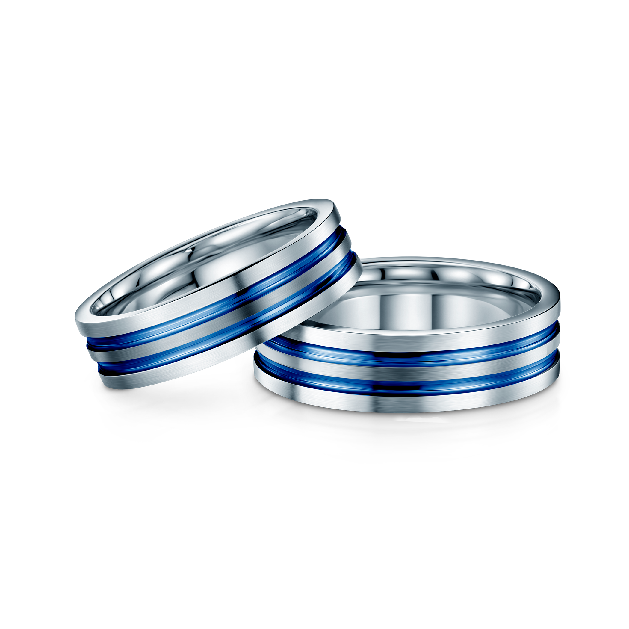 Trauringe: Titan, flach, 5 mm