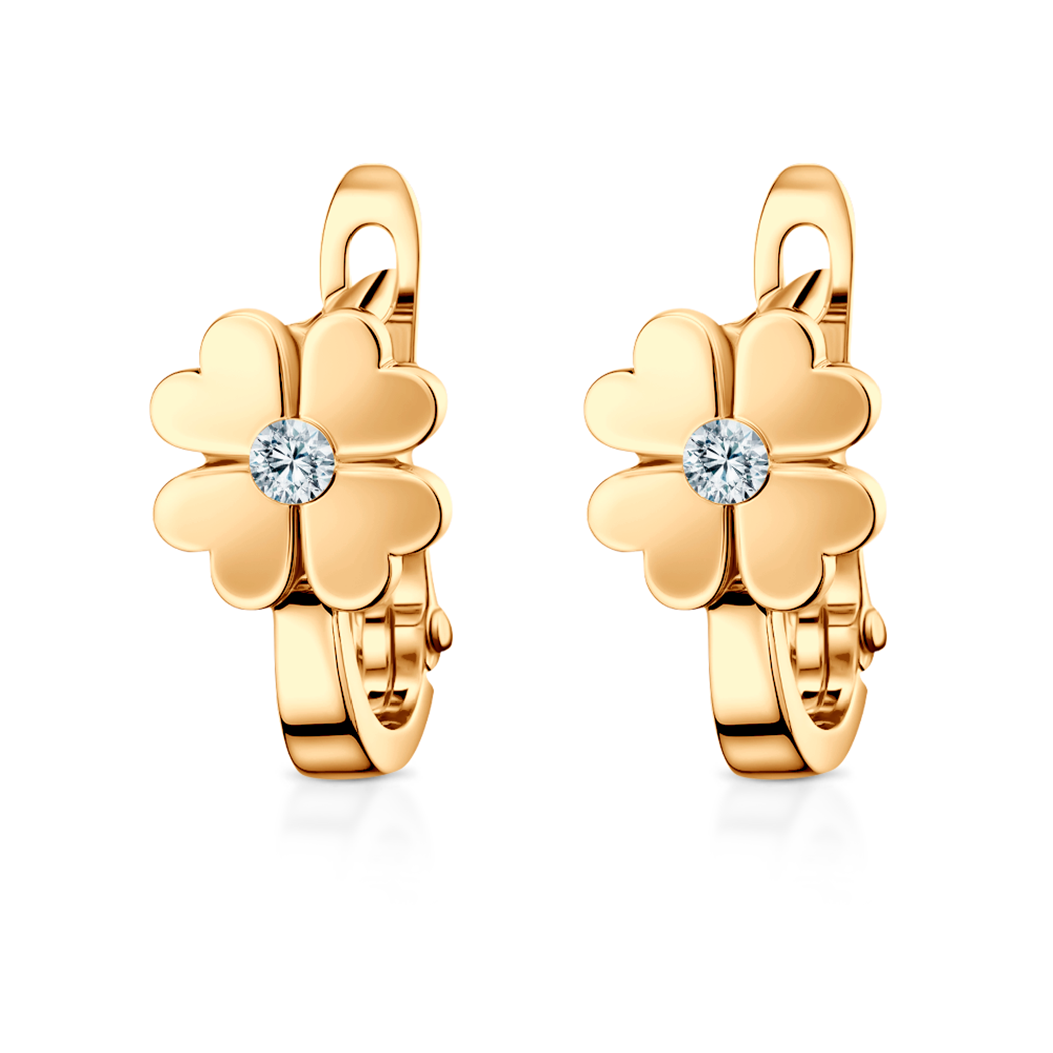 Savicki clover earrings: gold - 4