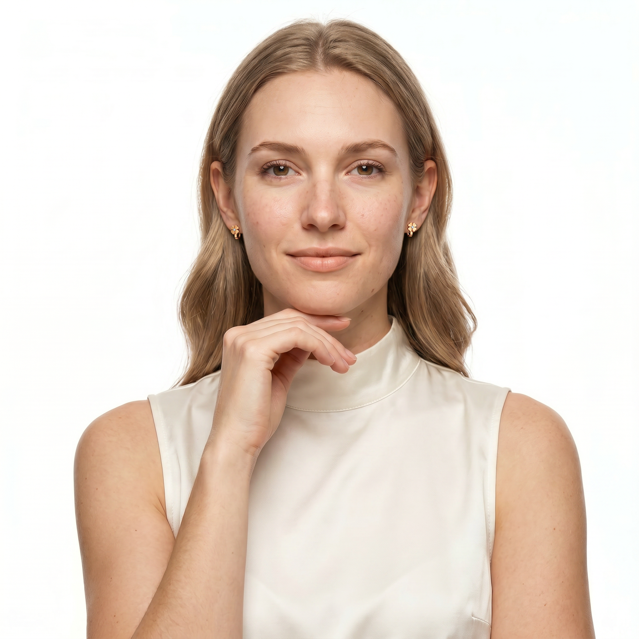 Savicki clover earrings: gold - 6