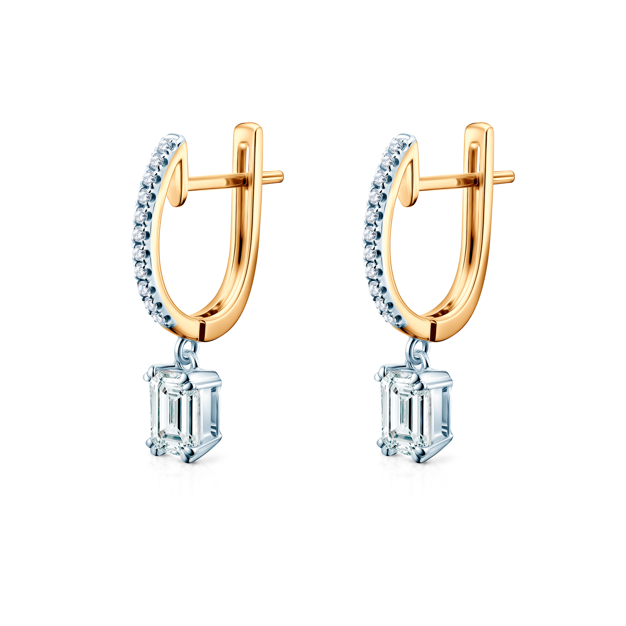 SAVICKI earrings: two-tone gold, lab-grown diamonds - 4
