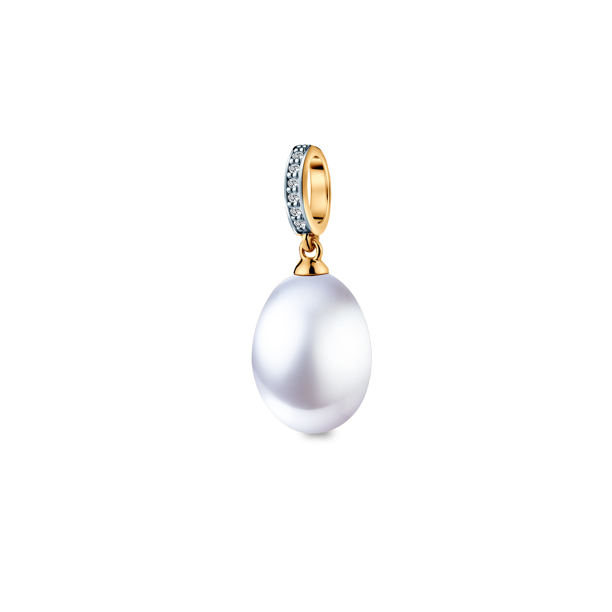 SAVICKI pendant: gold, pearl, diamonds - 4