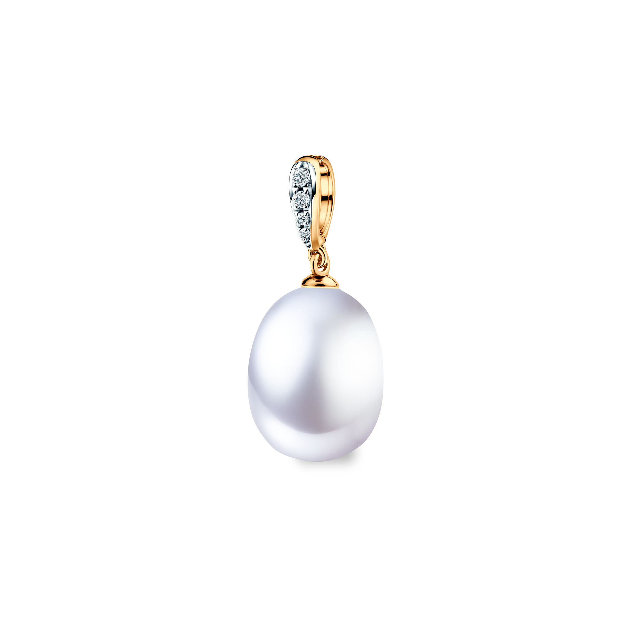 SAVICKI pendant: gold, pearl, diamonds - 4