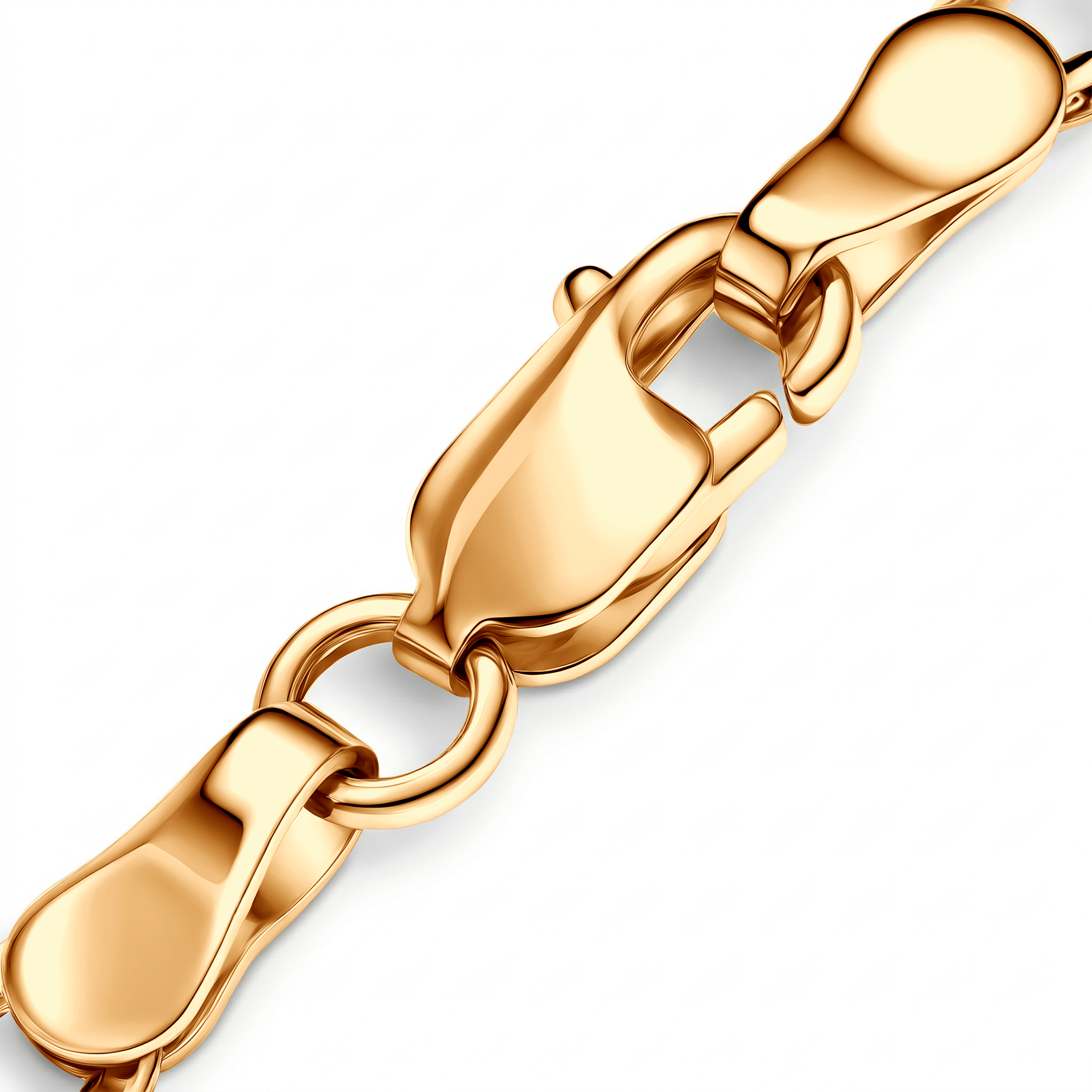 Łańcuszek Savicki 6,3mm: złoty 585, galibartka - 4