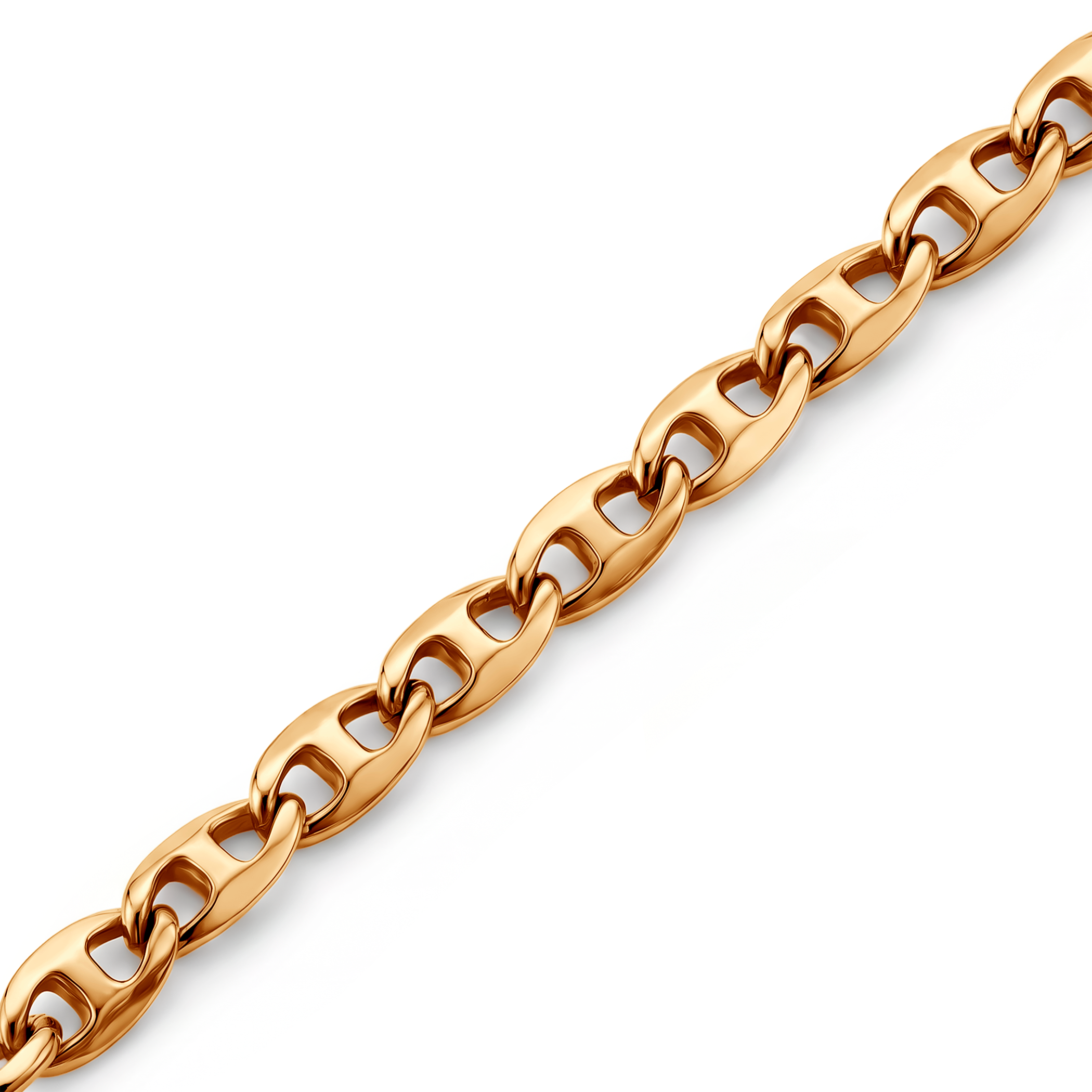 Bransoletka Łańcuszkowa na nogę o splocie gucci złota 585 25cm - 4