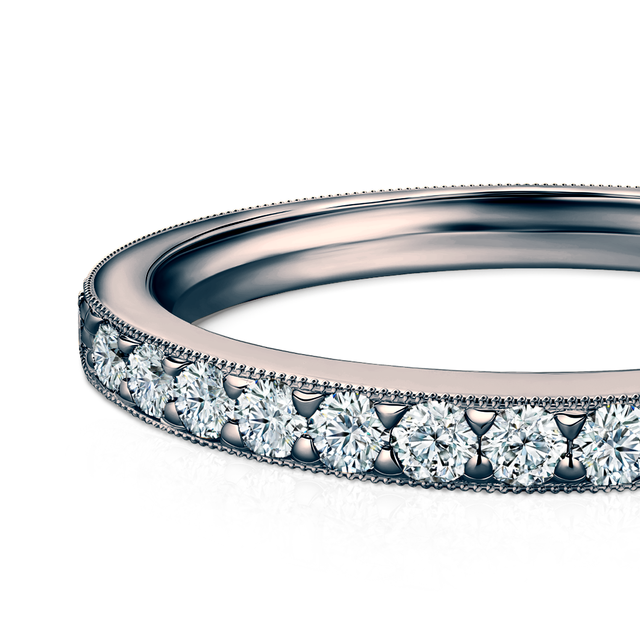 Pierścionek Symphony: czarne złoto, z diamentami - 4