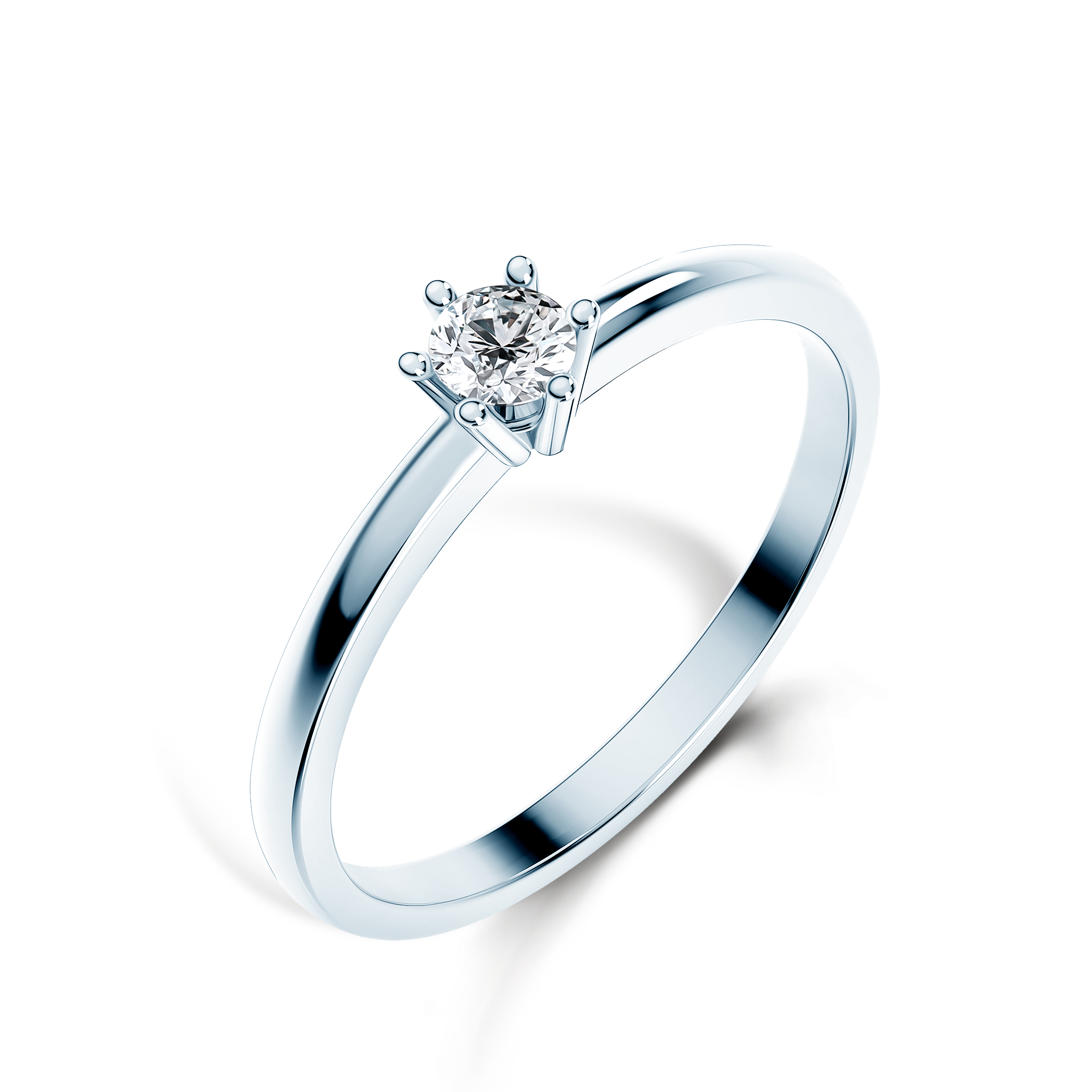 Verlobungsring SAVICKI: Weißgold, Diamant