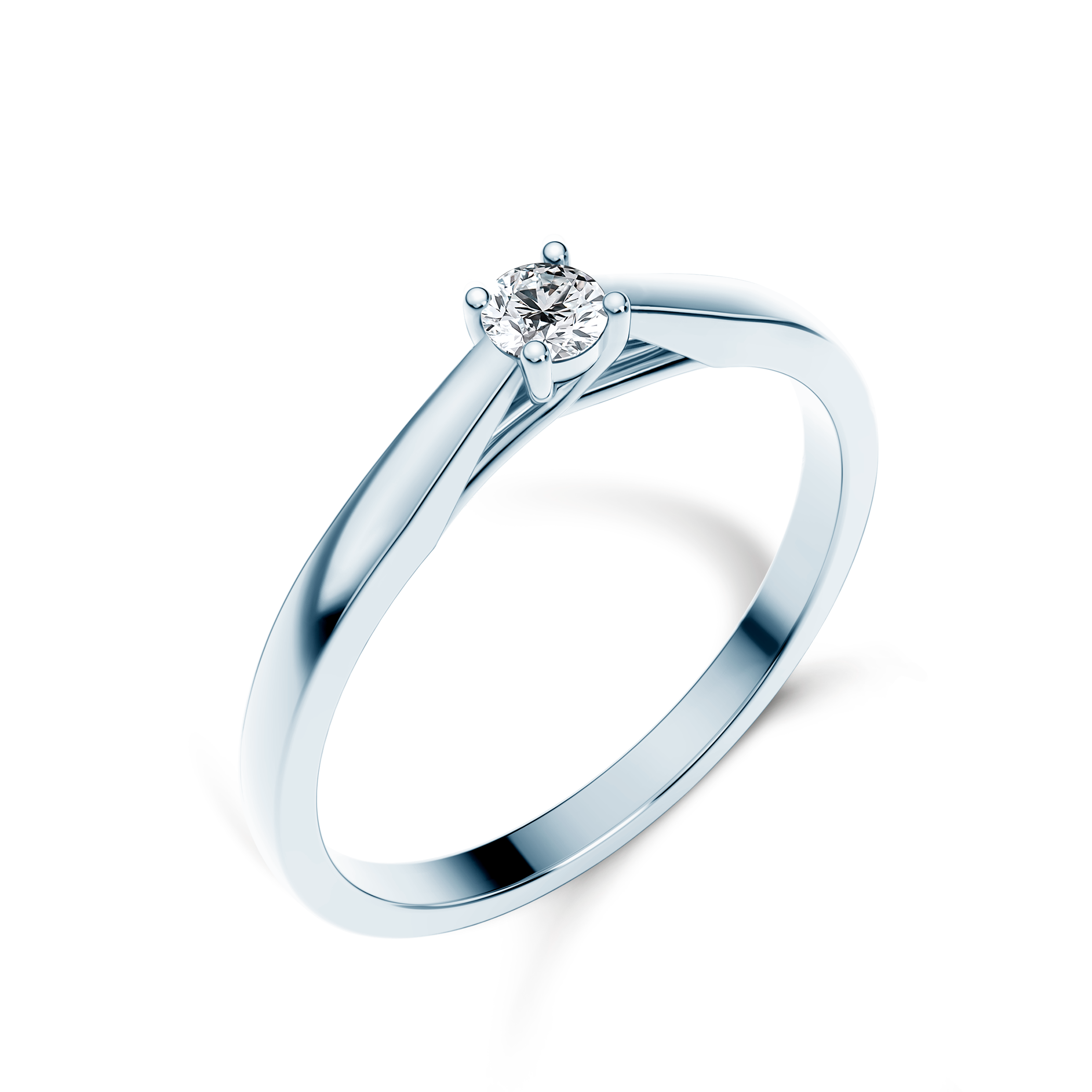 Verlobungsring SAVICKI: Weißgold, Diamant