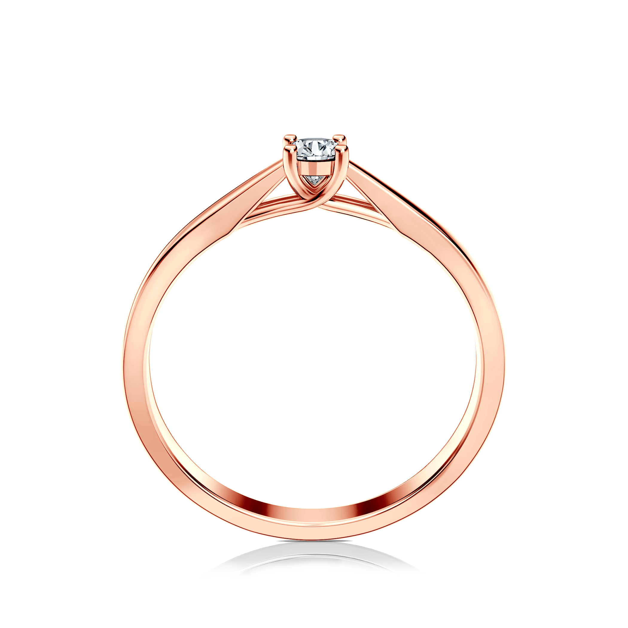 Verlobungsring SAVICKI: Roségold, Diamant
