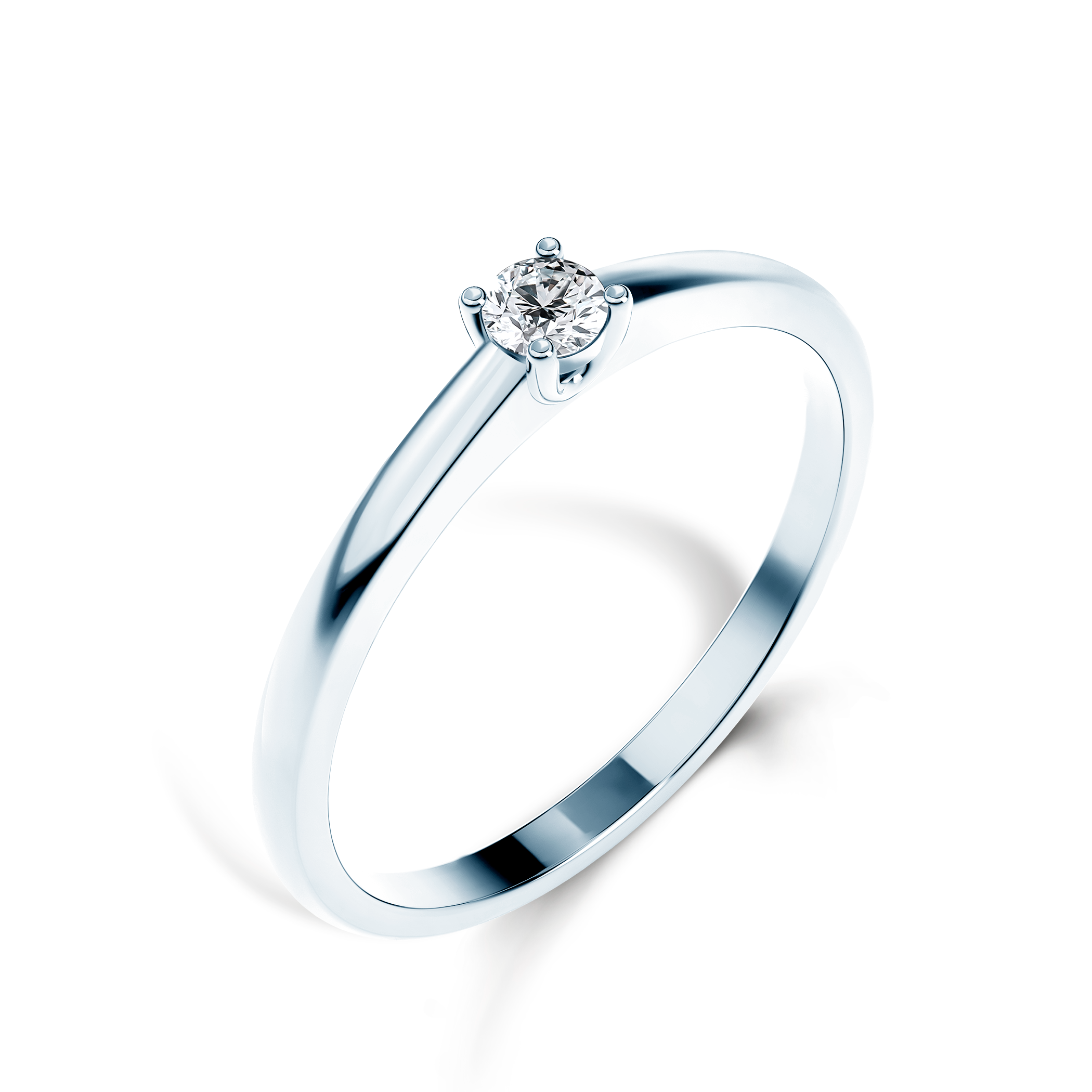 Verlobungsring SAVICKI: Weißgold, Diamant