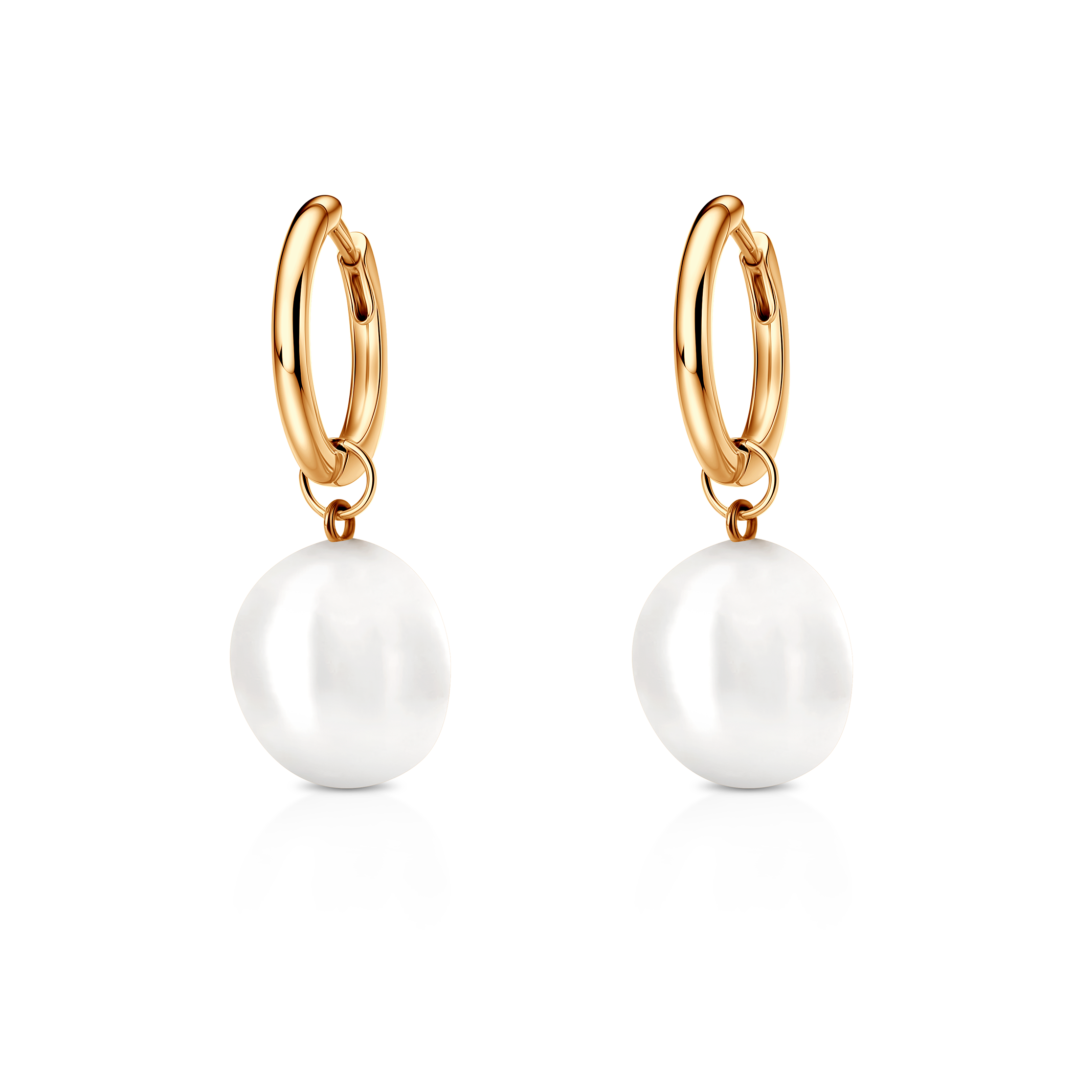 Célamare Ohrringe: Gold, Perlen
