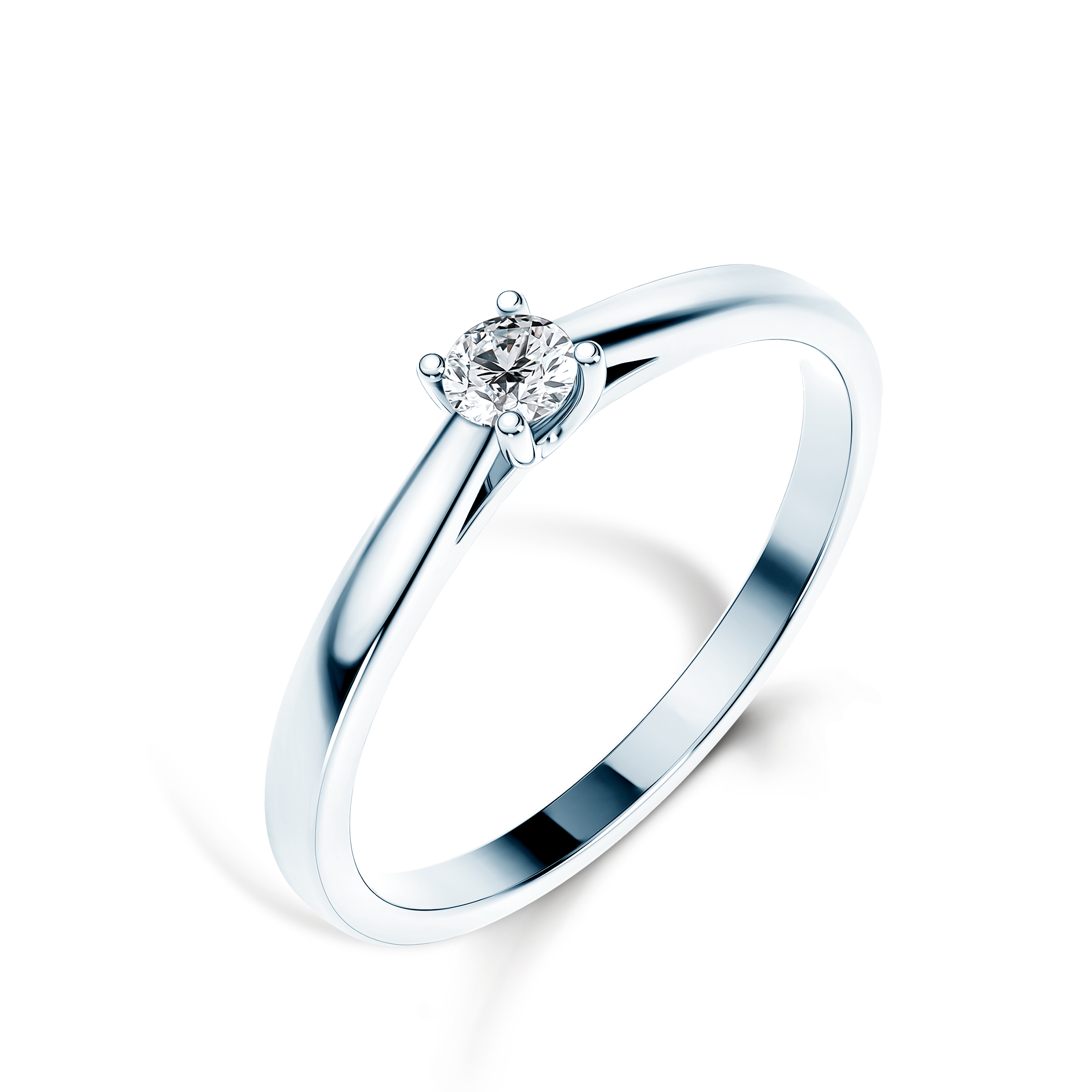 Verlobungsring SAVICKI: Weißgold, Diamant