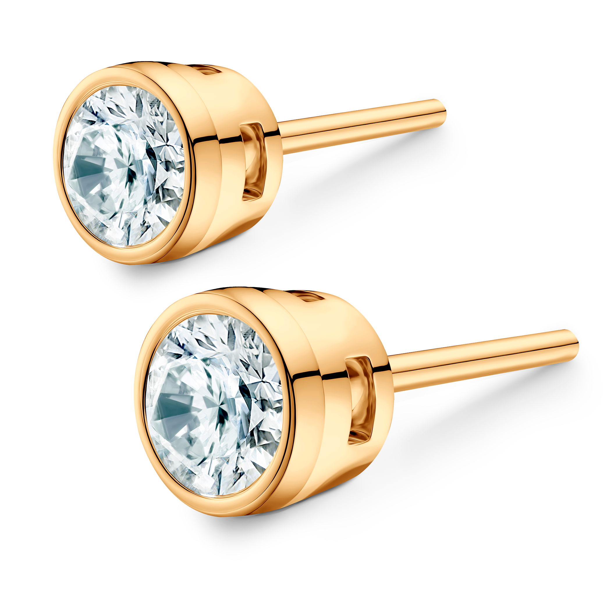 The Journey earrings: yellow gold, lab-grown diamonds - 4
