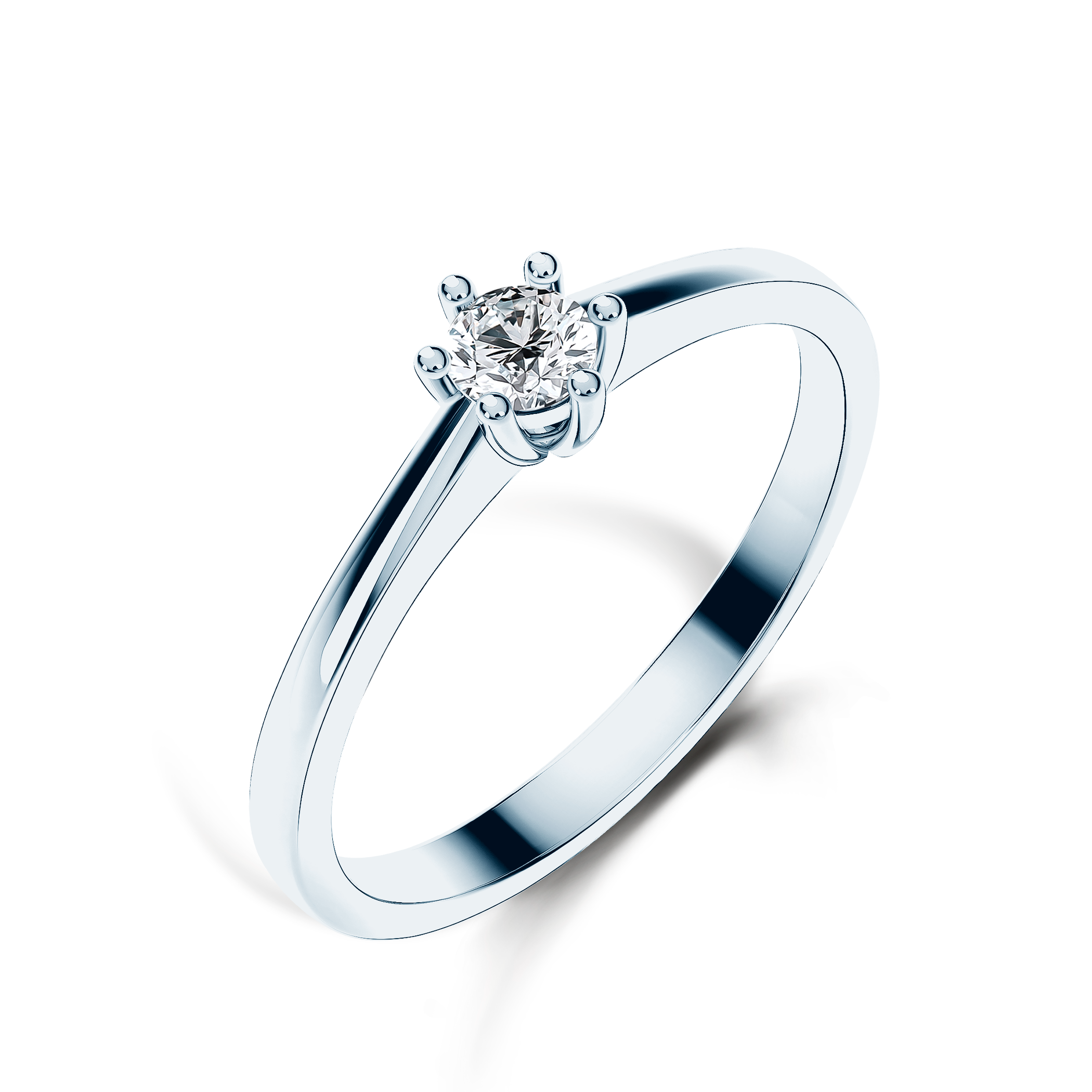 Verlobungsring SAVICKI: Gold, blauer Topas - 4