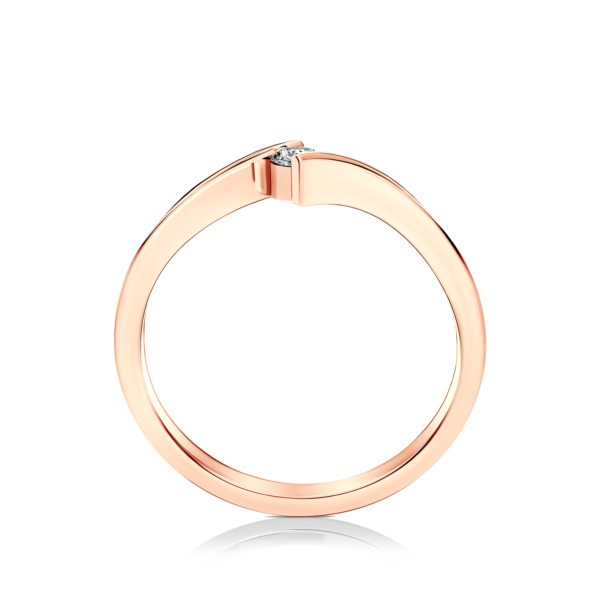 Verlobungsring SAVICKI: Roségold, Diamant