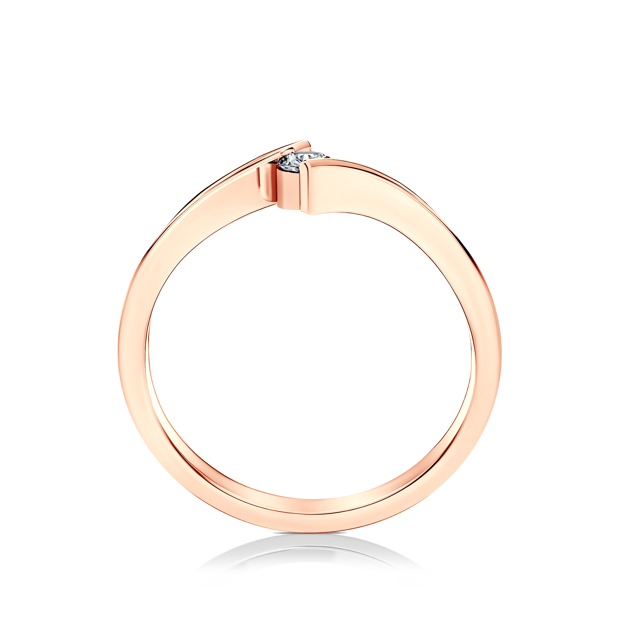 Verlobungsring SAVICKI: Roségold, Diamant