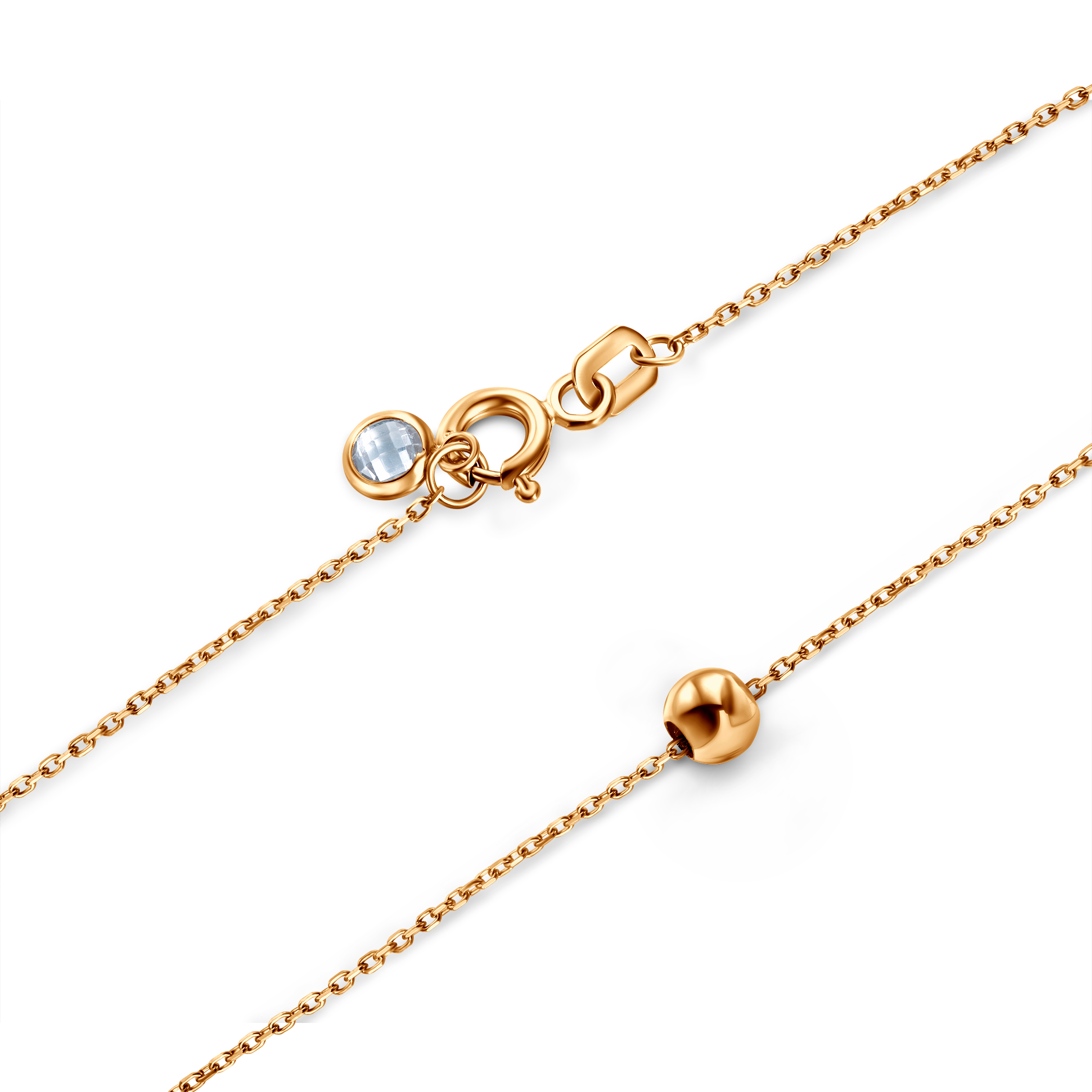 Celebrity bead bracelet gold 585 18cm - 4
