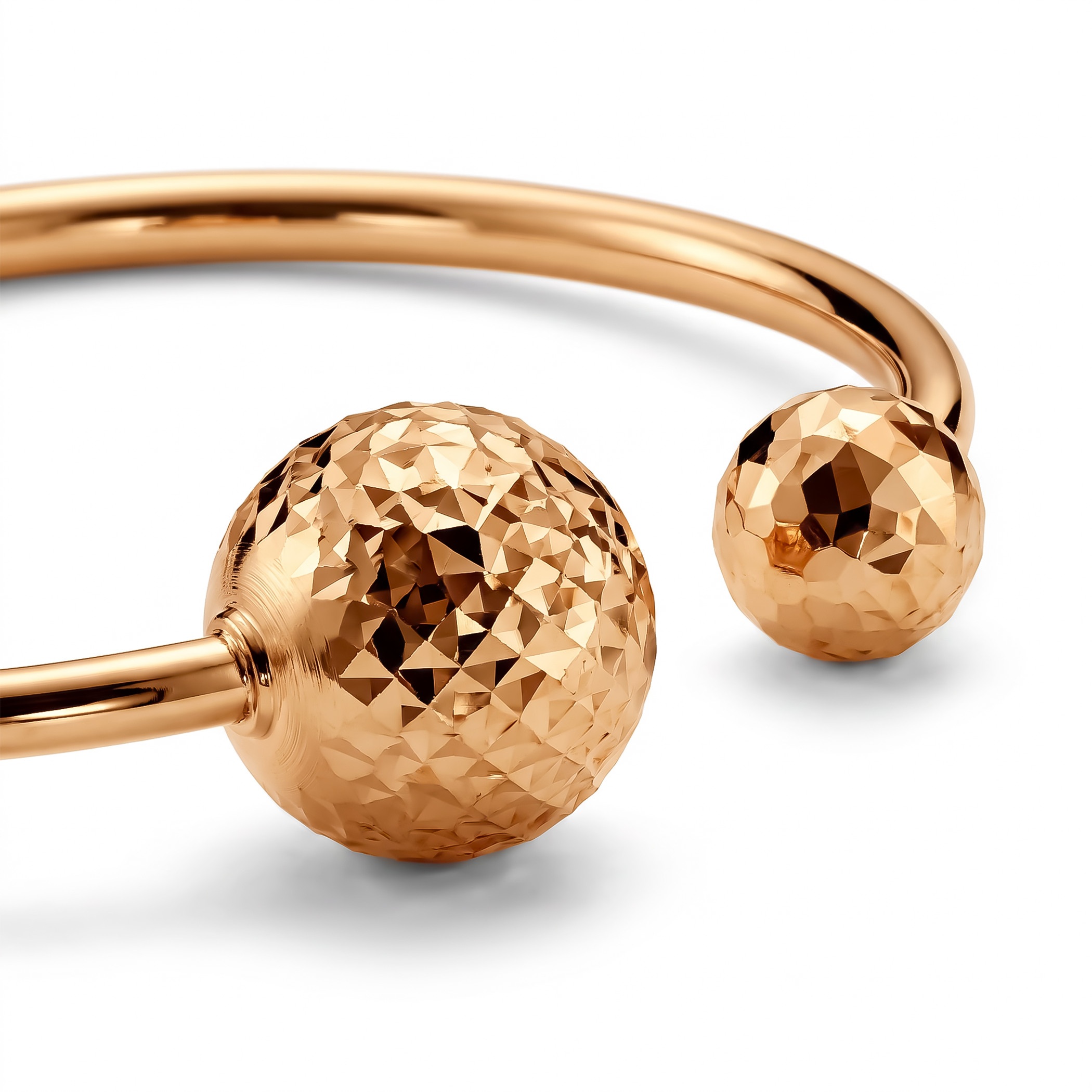 Bangle bracelet beads gold 585 - 4