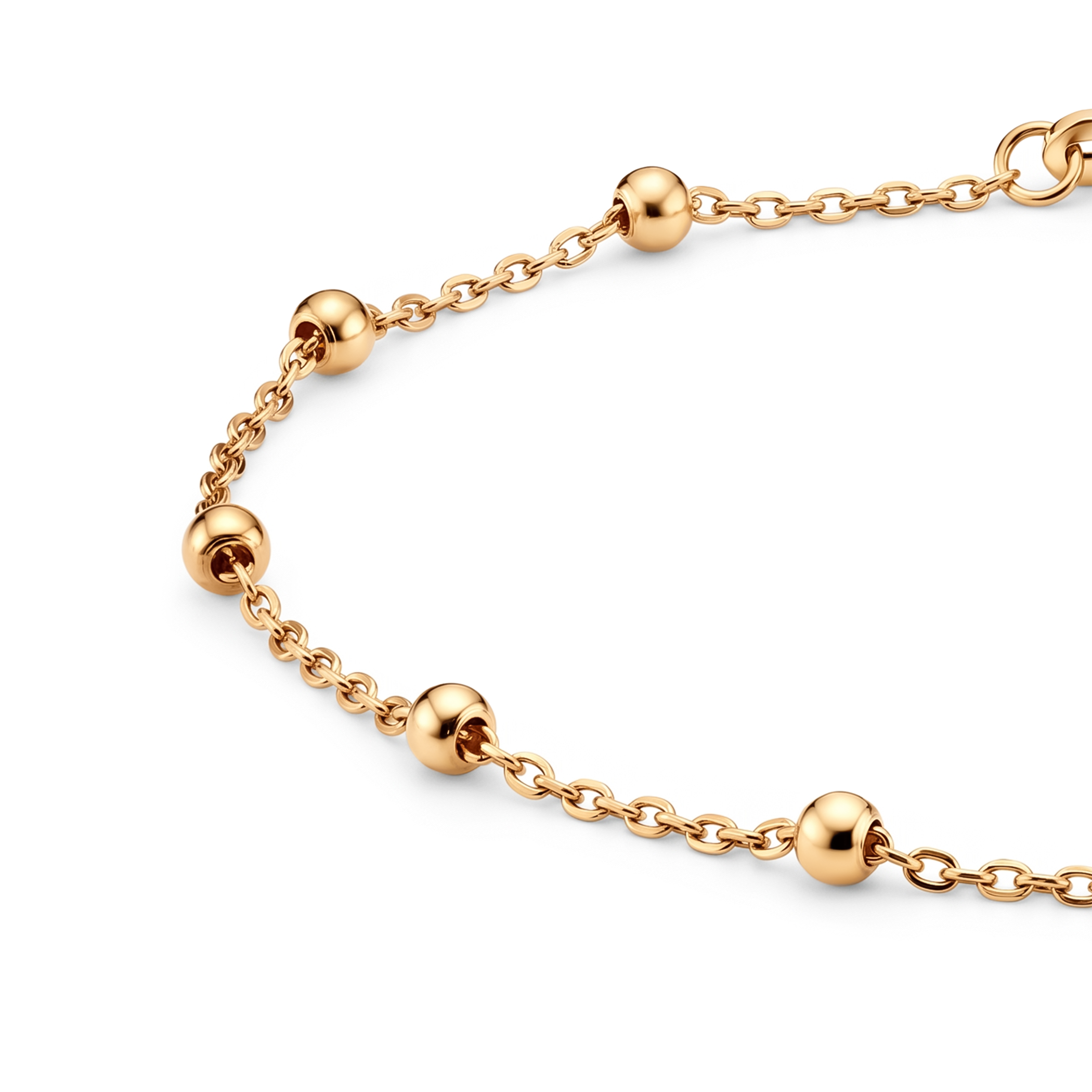 Celebrity bead bracelet gold 585 19cm - 4