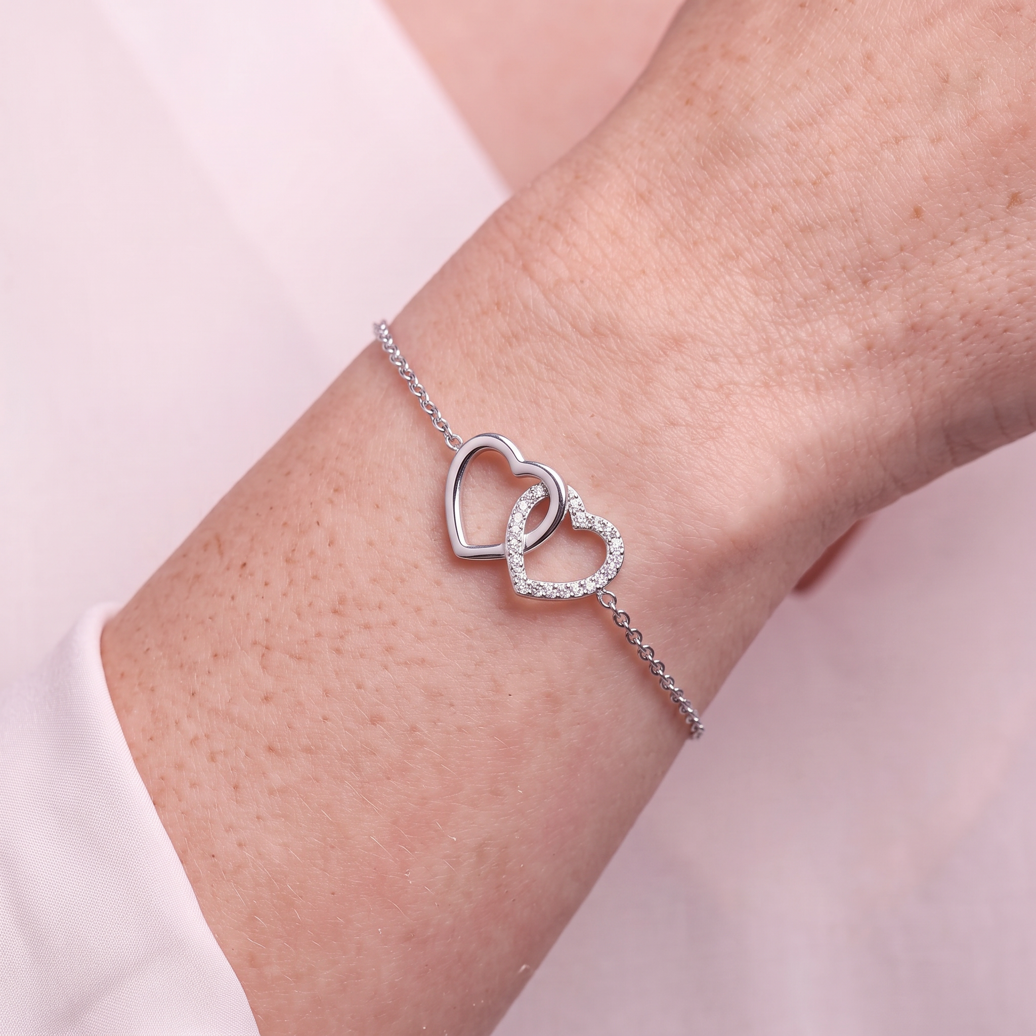 SAVICKI Heart bracelet: white gold, diamonds - 5