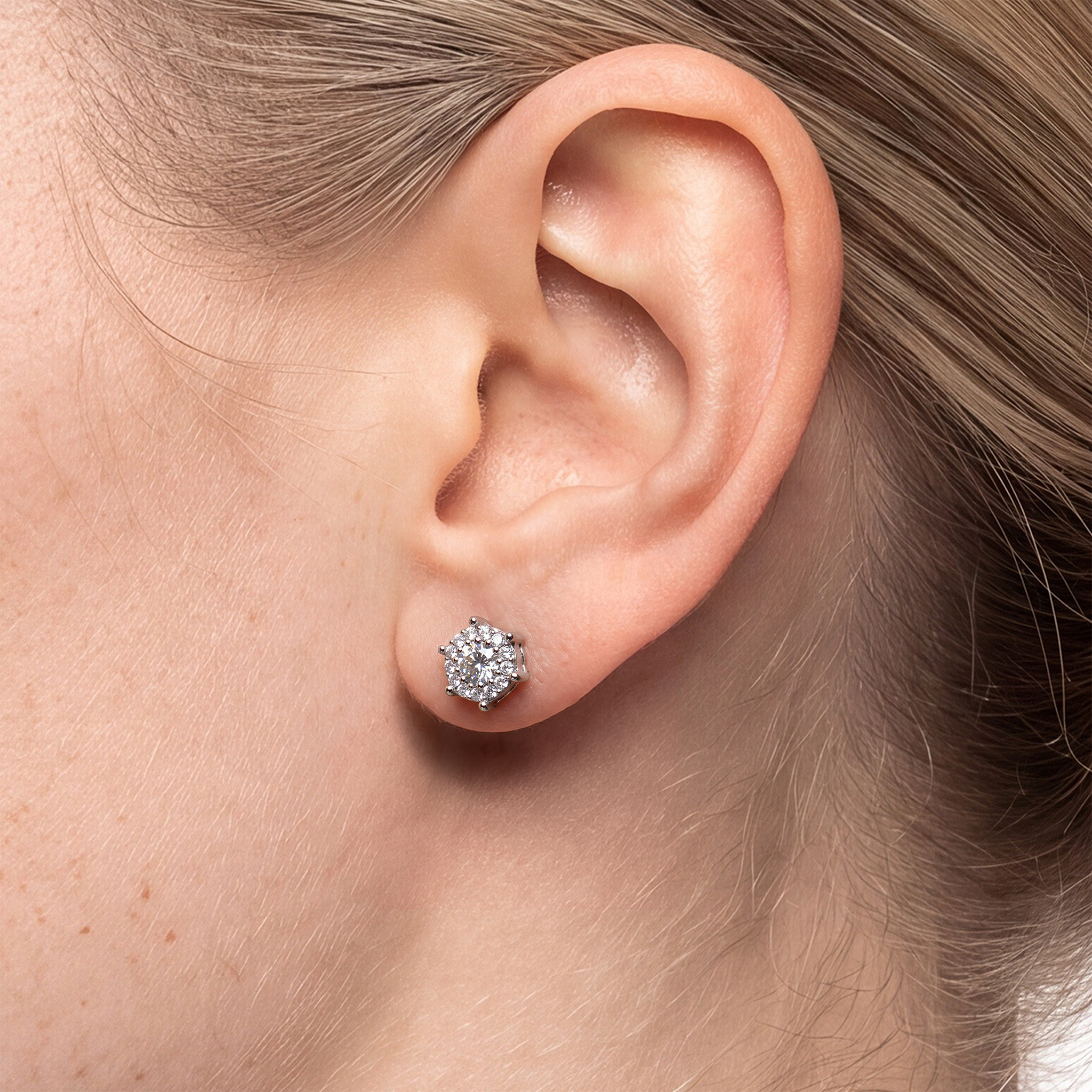 SAVICKI earrings: gold, diamonds - 5