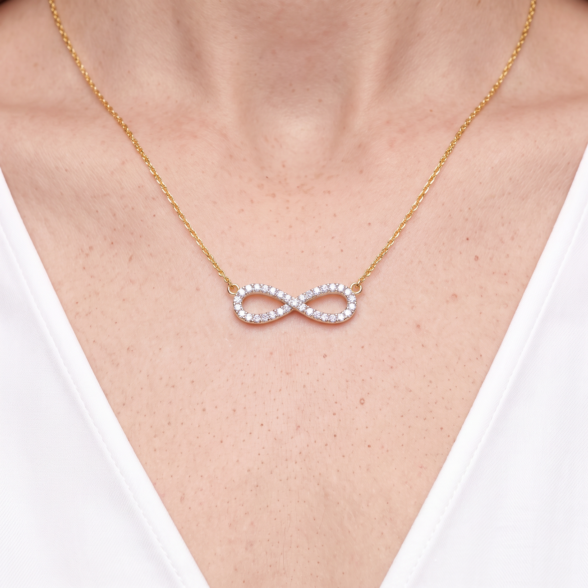 SAVICKI Infinity necklace: gold, diamonds - 6