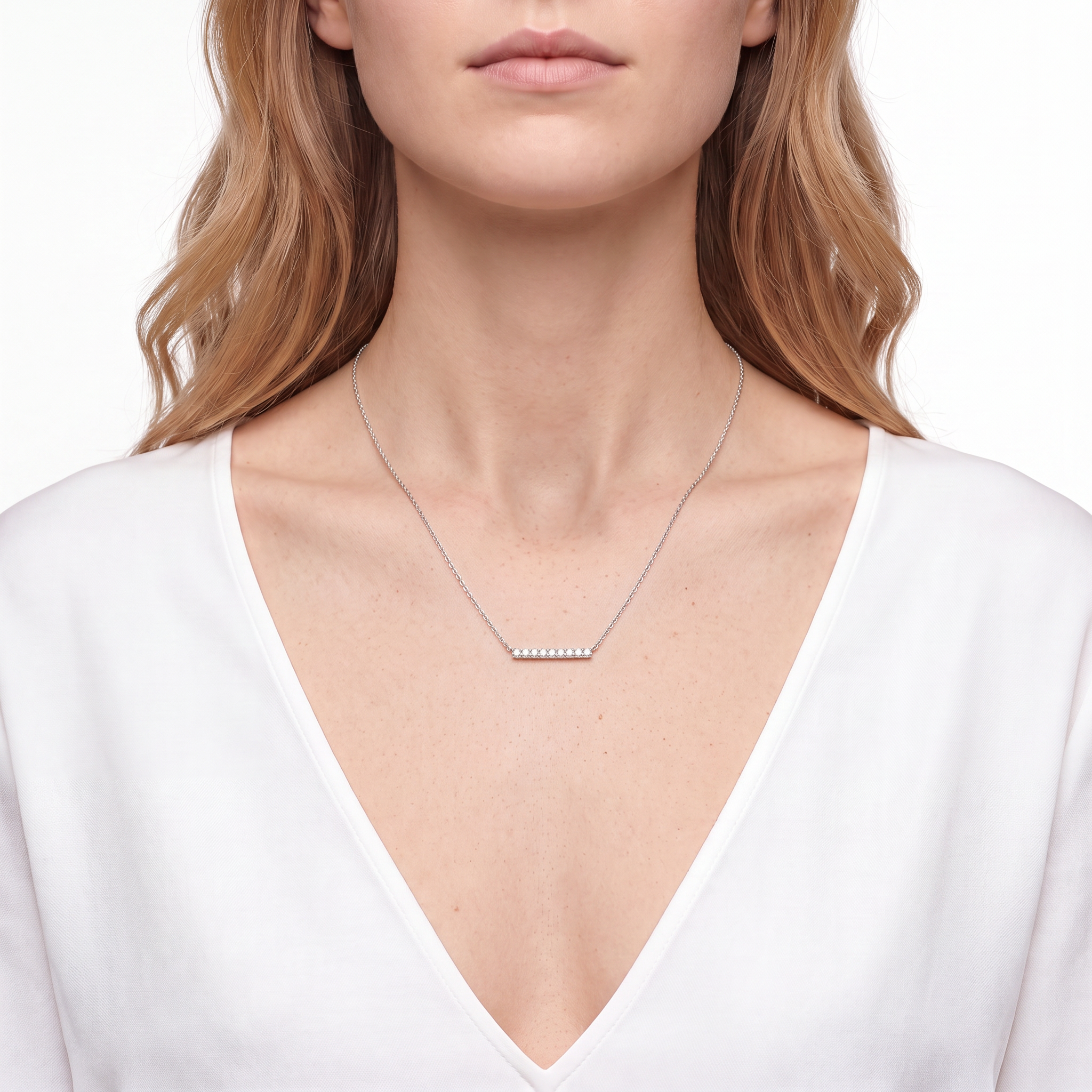 SAVICKI necklace: white gold, diamonds - 3