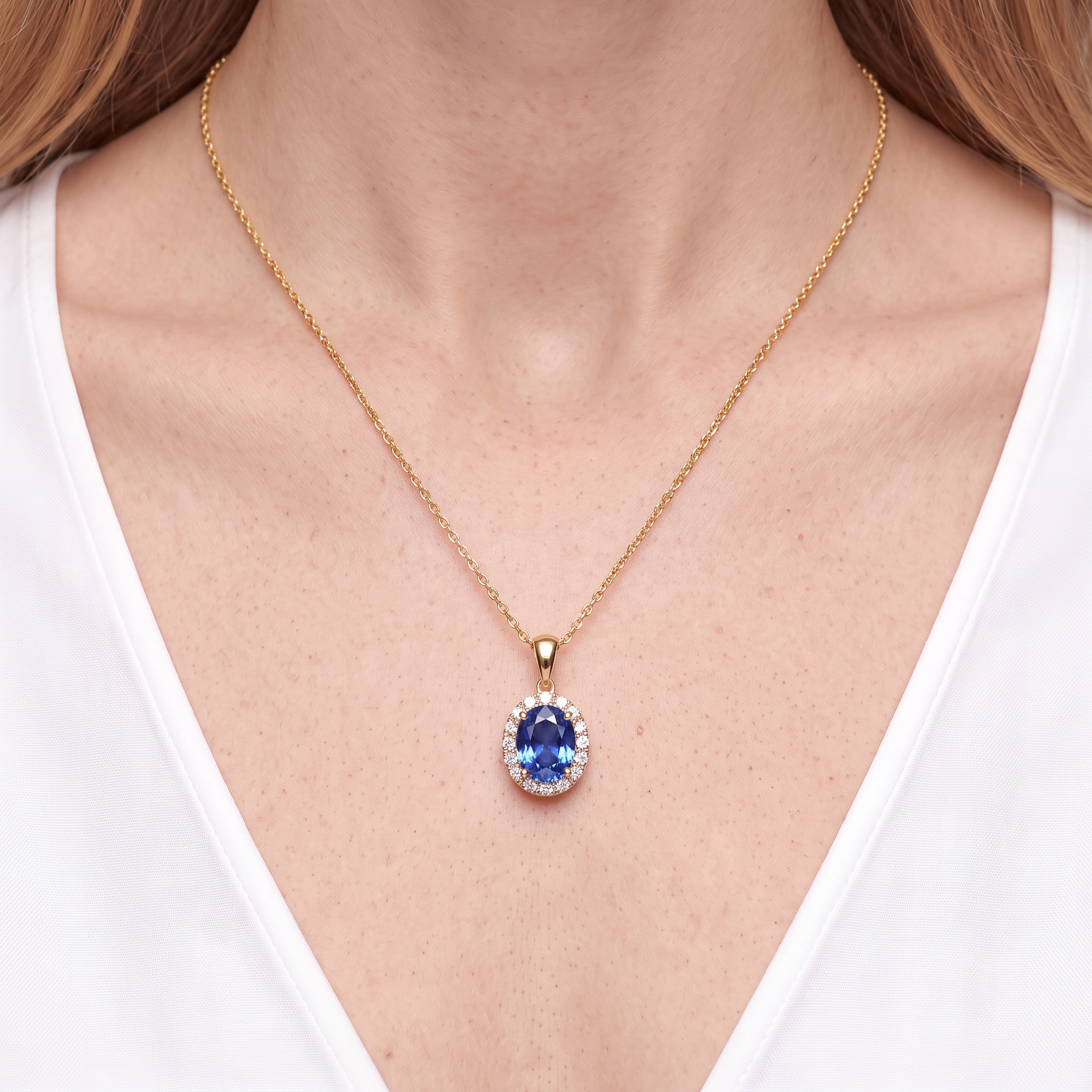 SAVICKI pendant: gold, diamonds, tanzanite - 5