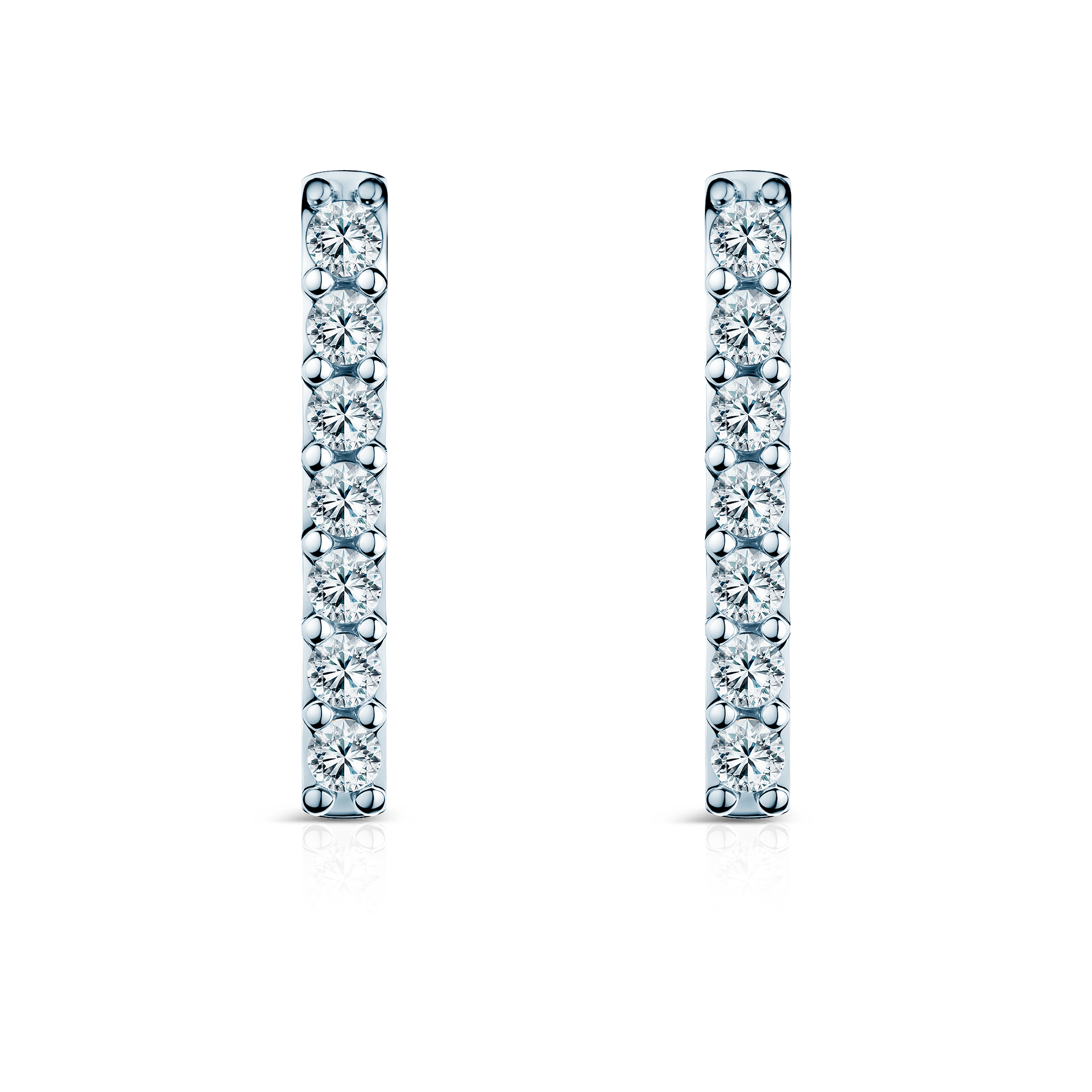Share Your Love earrings: white gold, lab-grown diamonds
