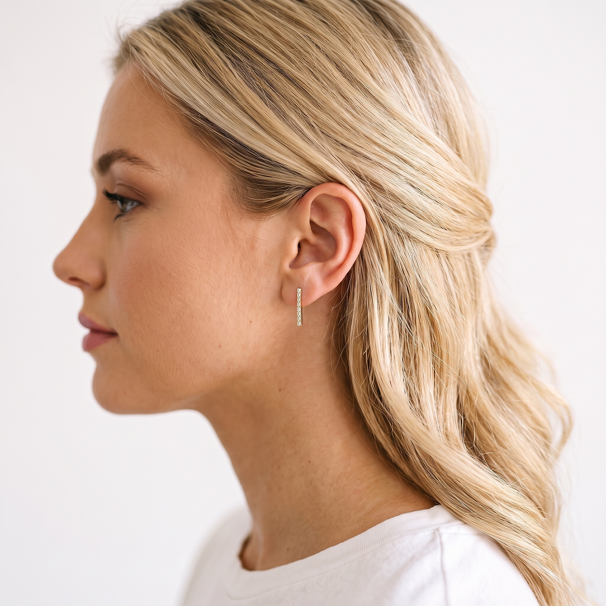 Share Your Love earrings: yellow gold, lab-grown diamonds