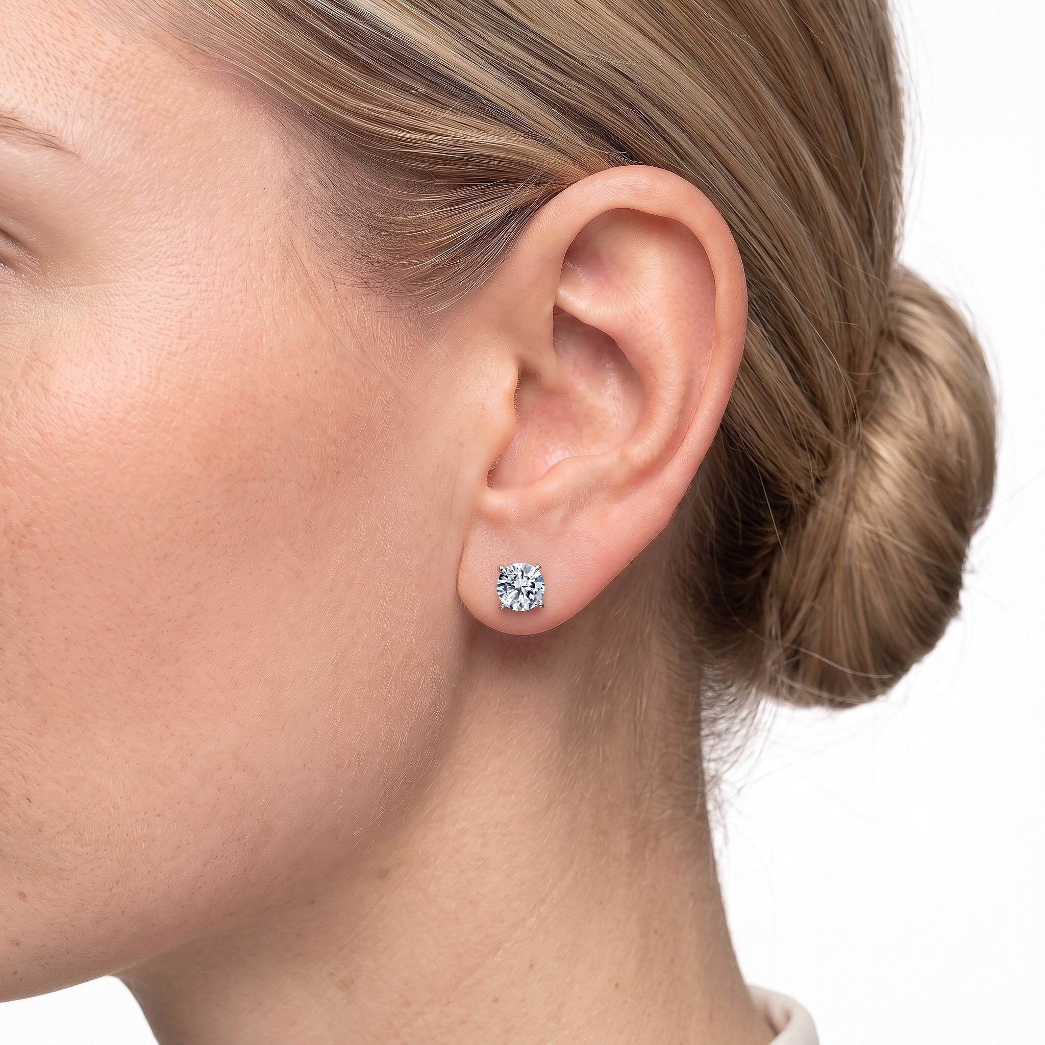 Share Your Love earrings: white gold, diamonds - 3
