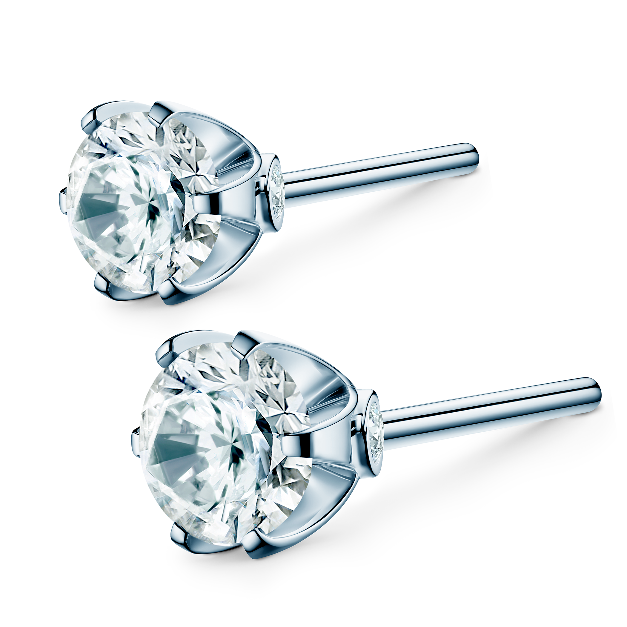 The Journey earrings: white gold, lab-grown diamonds - 4