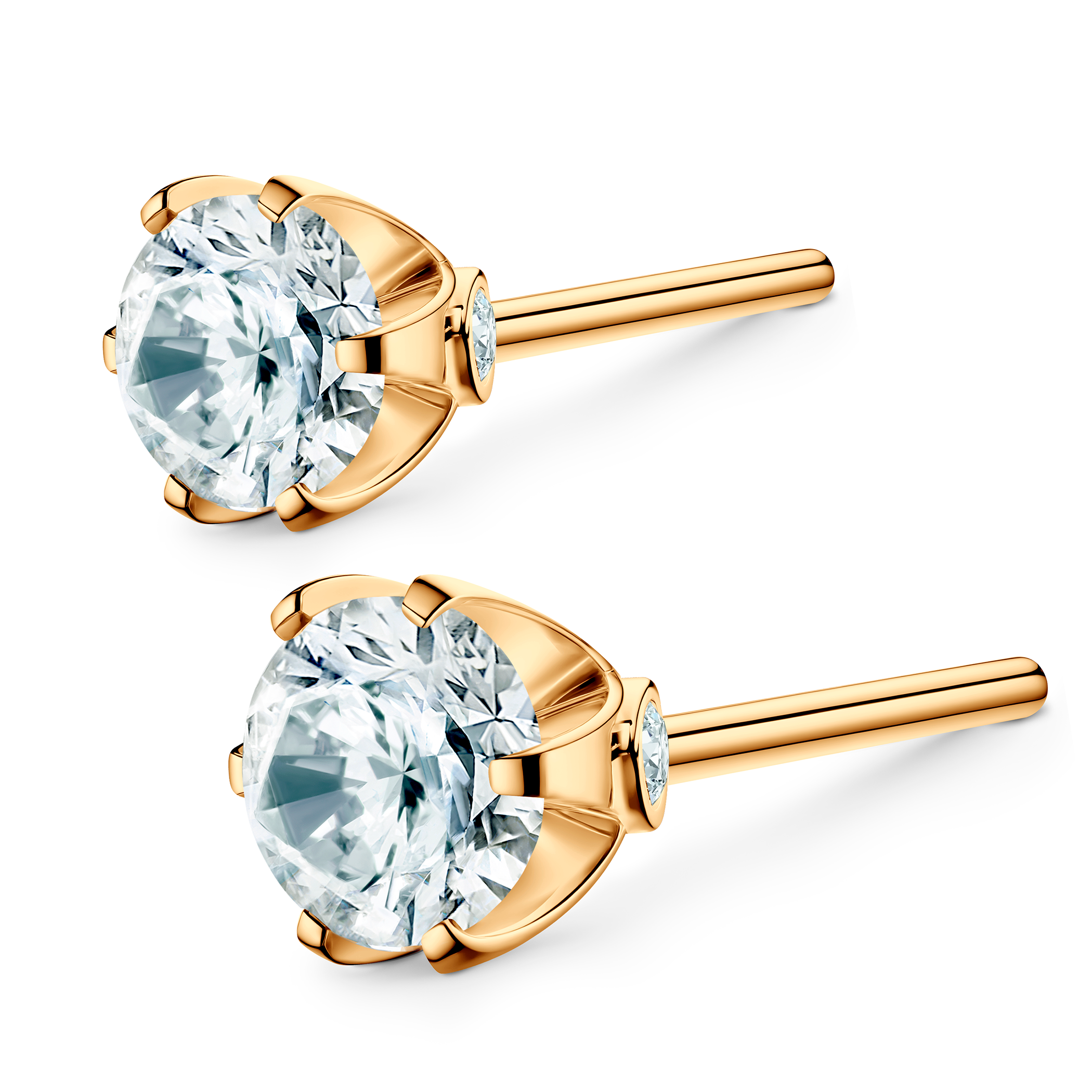 The Journey earrings: yellow gold, lab-grown diamonds - 4