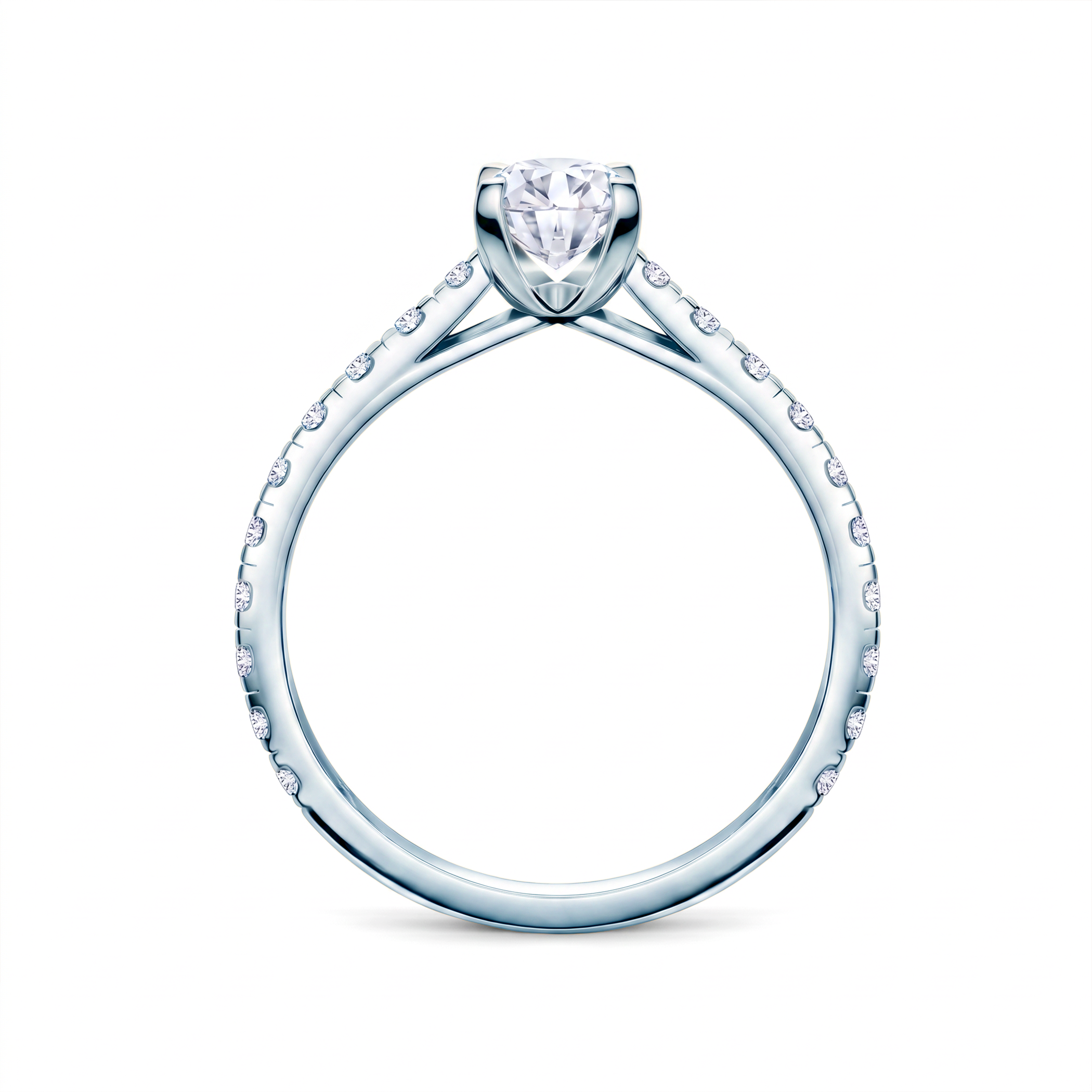 Share Your Love engagement ring: white gold, princess-cut diamond - 3