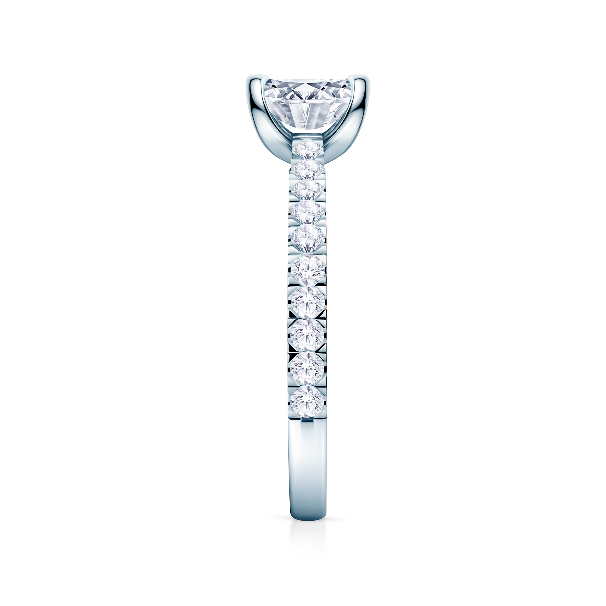 Share Your Love engagement ring: white gold, princess-cut diamond